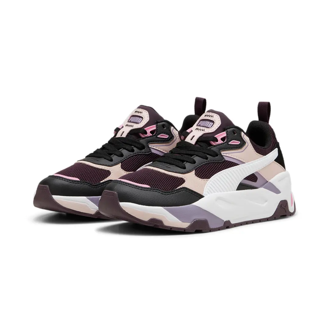 Puma ქალის ბოტასი Trinity Midnight Plum-PUMA White-PUMA Bl