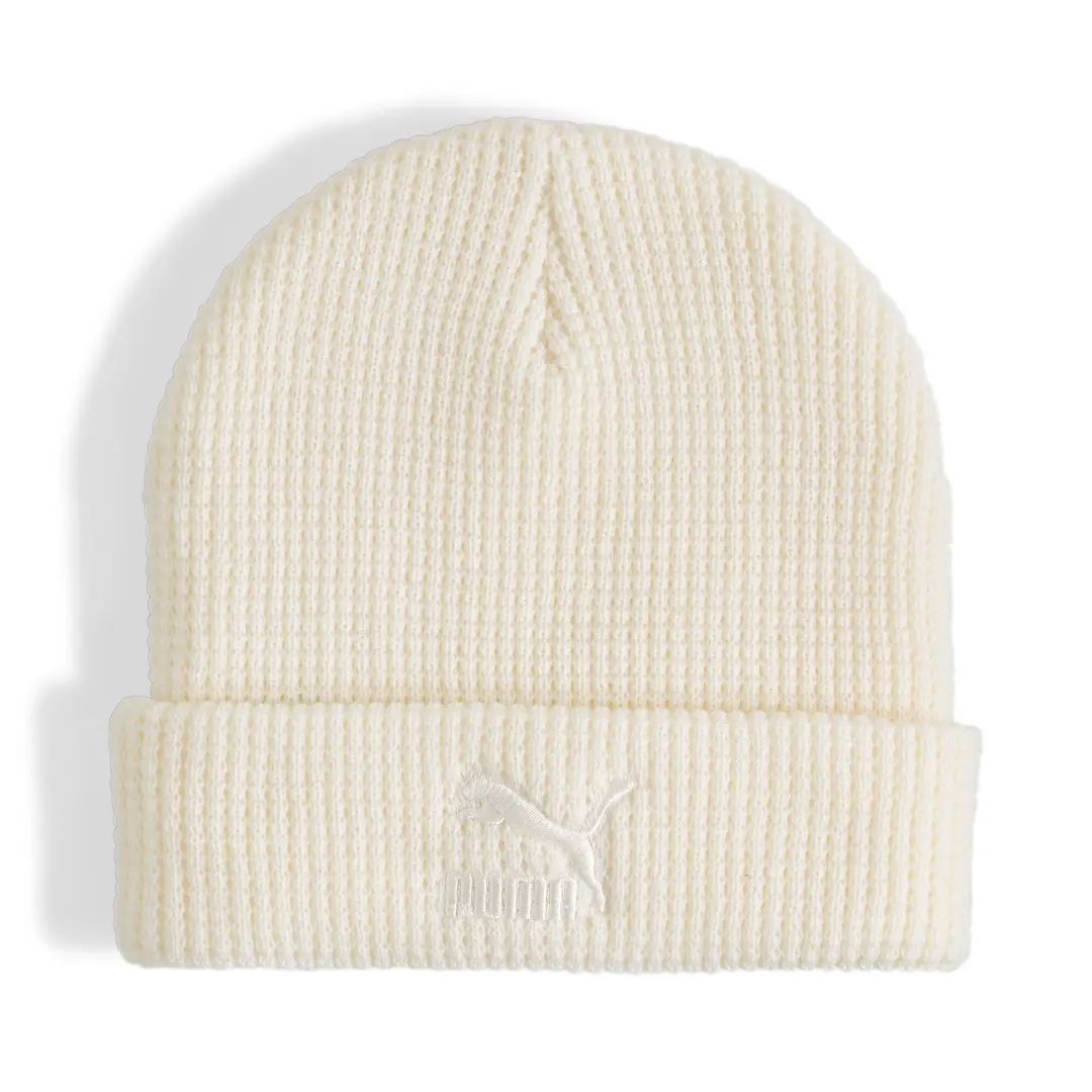 Puma ქუდი Classics Mid Fit Beanie Frosted Ivory