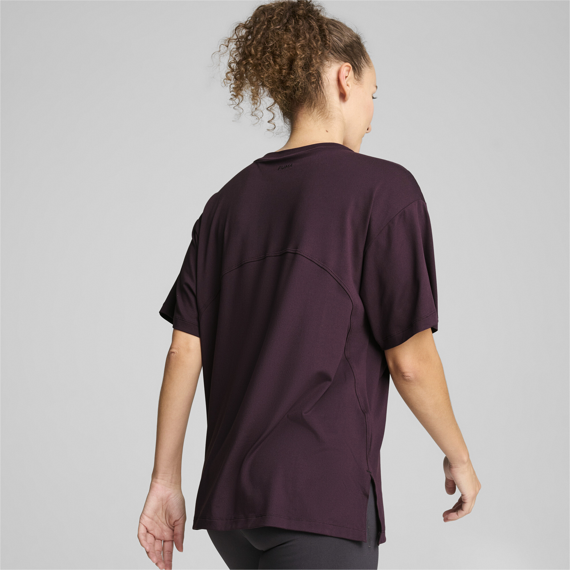 Puma ქალის მაისური CLOUDSPUN TEE - REG Midnight Plum