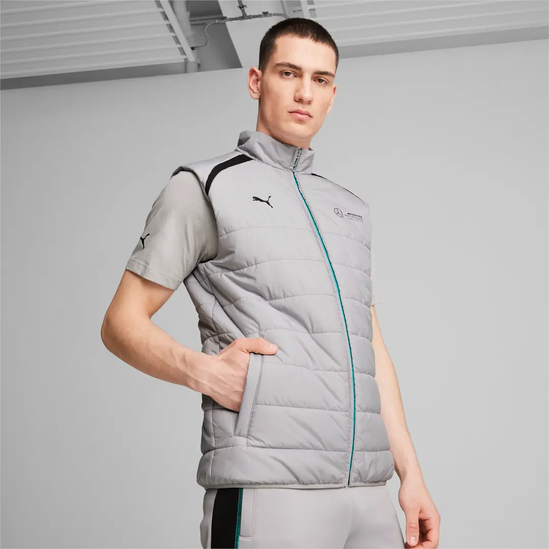 Puma ქურთუკი MAPF1 Padded Gilet Team Silver