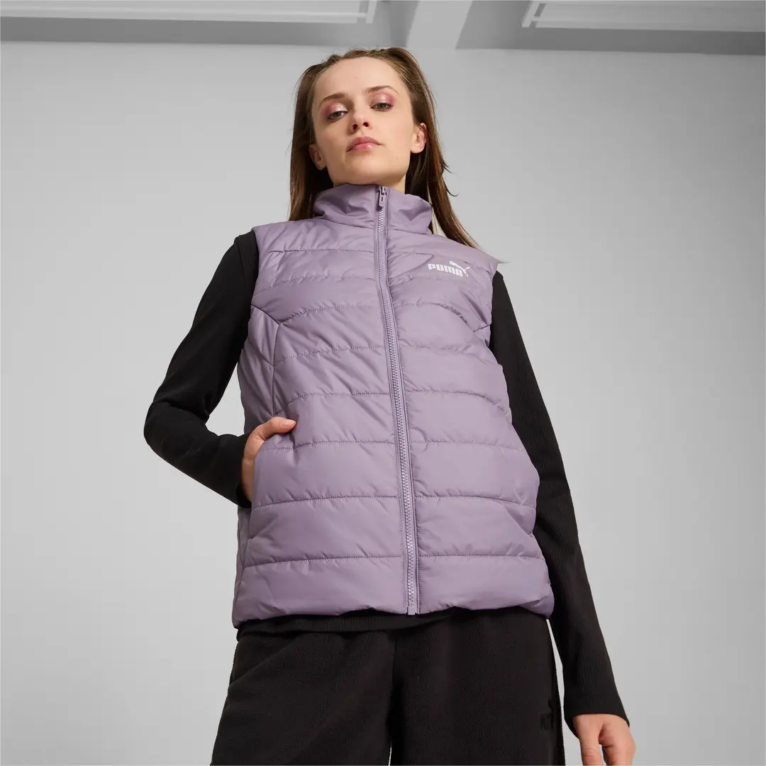 Puma ქალის  ქურთუკი ESS Padded Vest Pale Plum