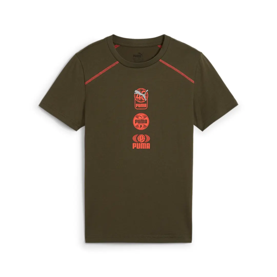 Puma ბავშვის მაისური ACTIVE SPORTS Graphic Tee II B Dark Oliv