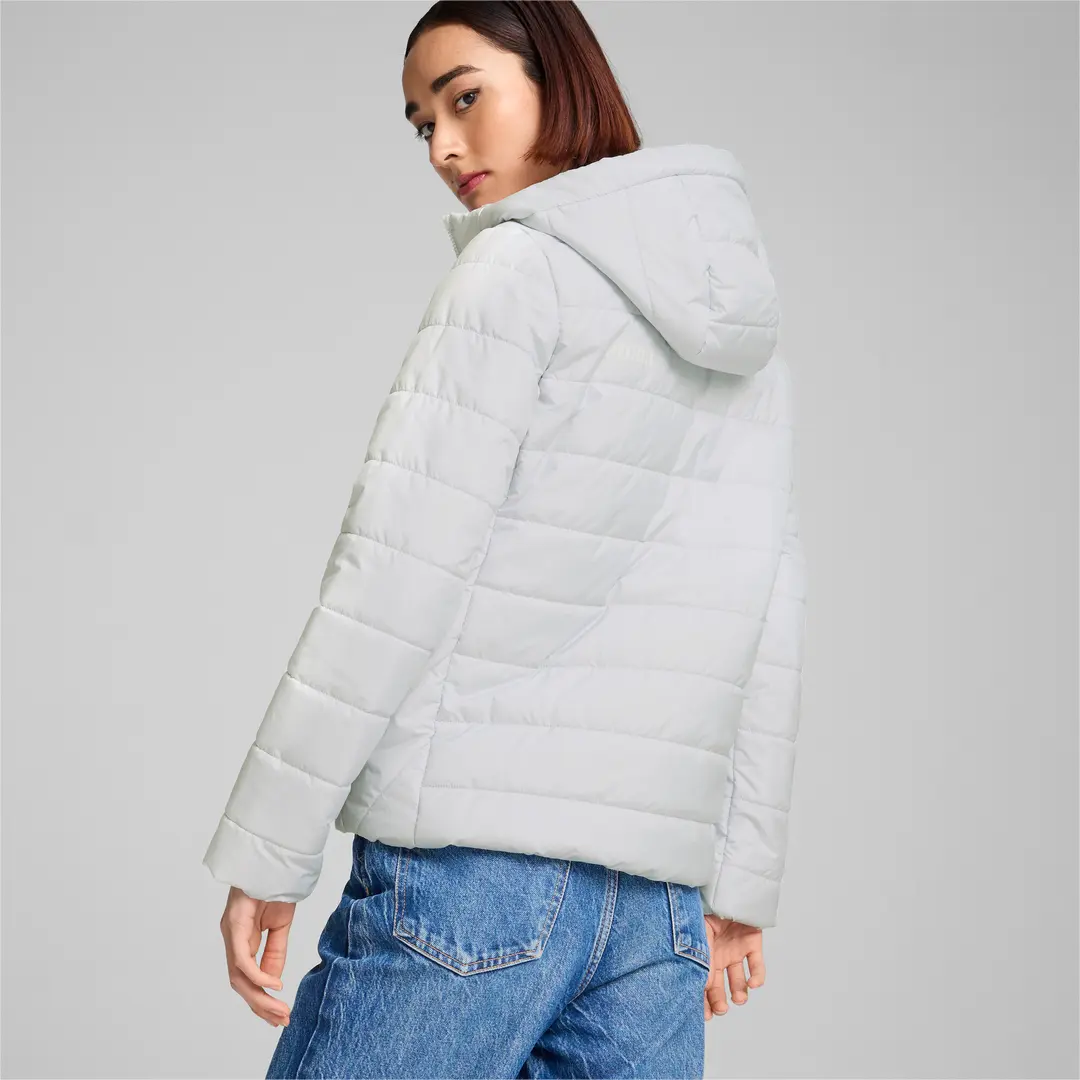Puma ქალის  ქურთუკი ESS Hooded Padded Jacket Silver Mist