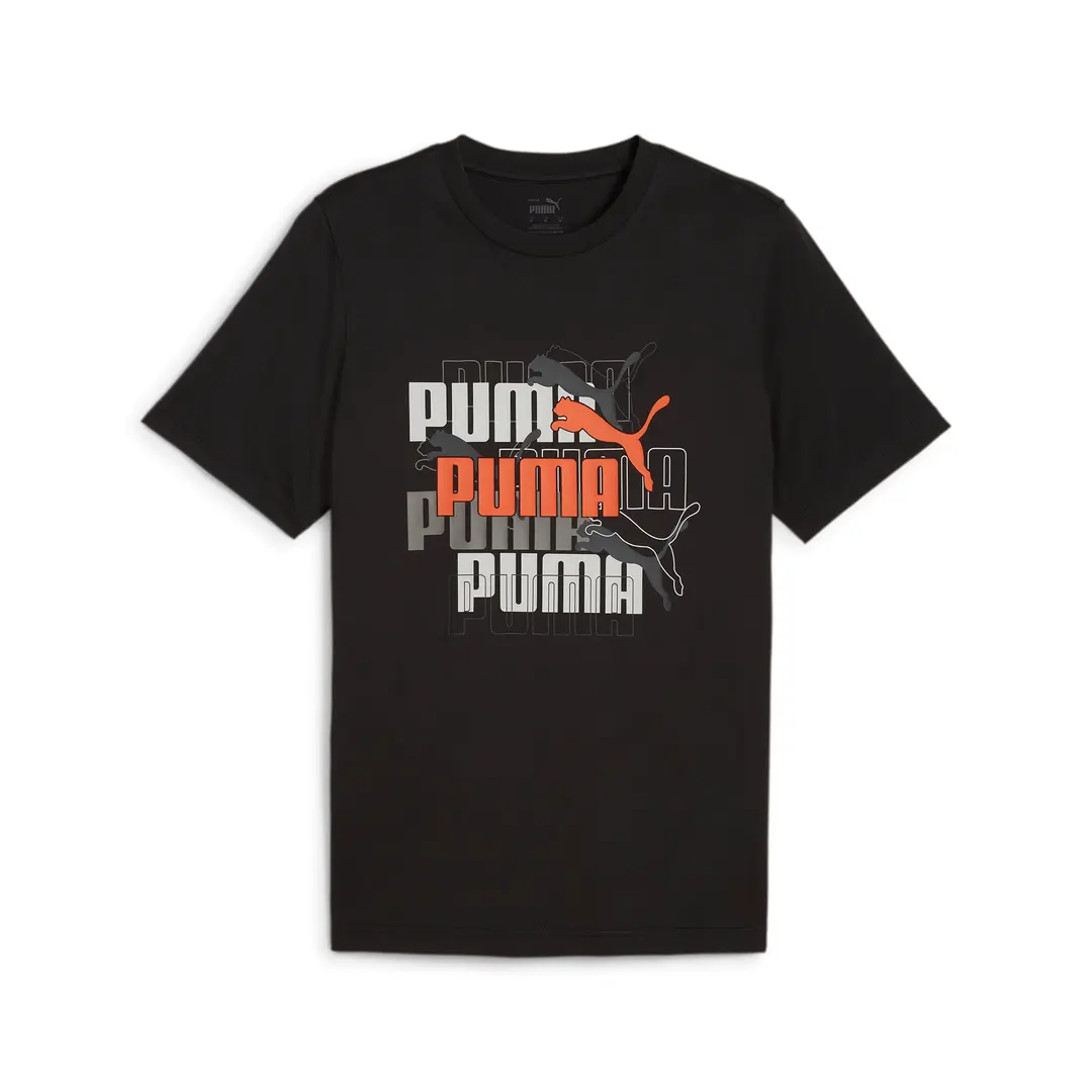 Puma მაისური GRAPHICS Multiple Logo Tee PUMA Black