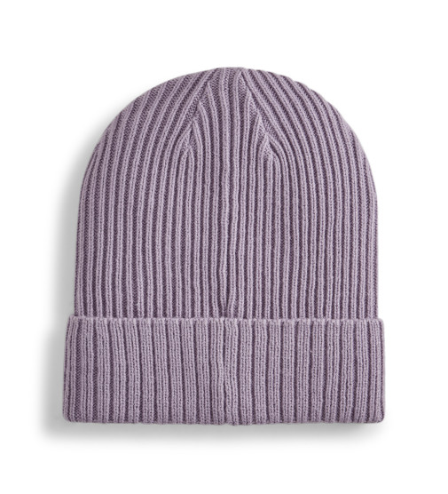 Puma ქუდი Ribbed Classic Cuff Beanie Pale Plum