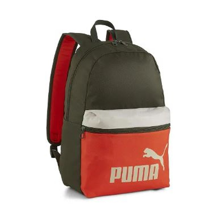 Puma ჩანთა PUMA Phase Backpack Colorblock Dark Oliv