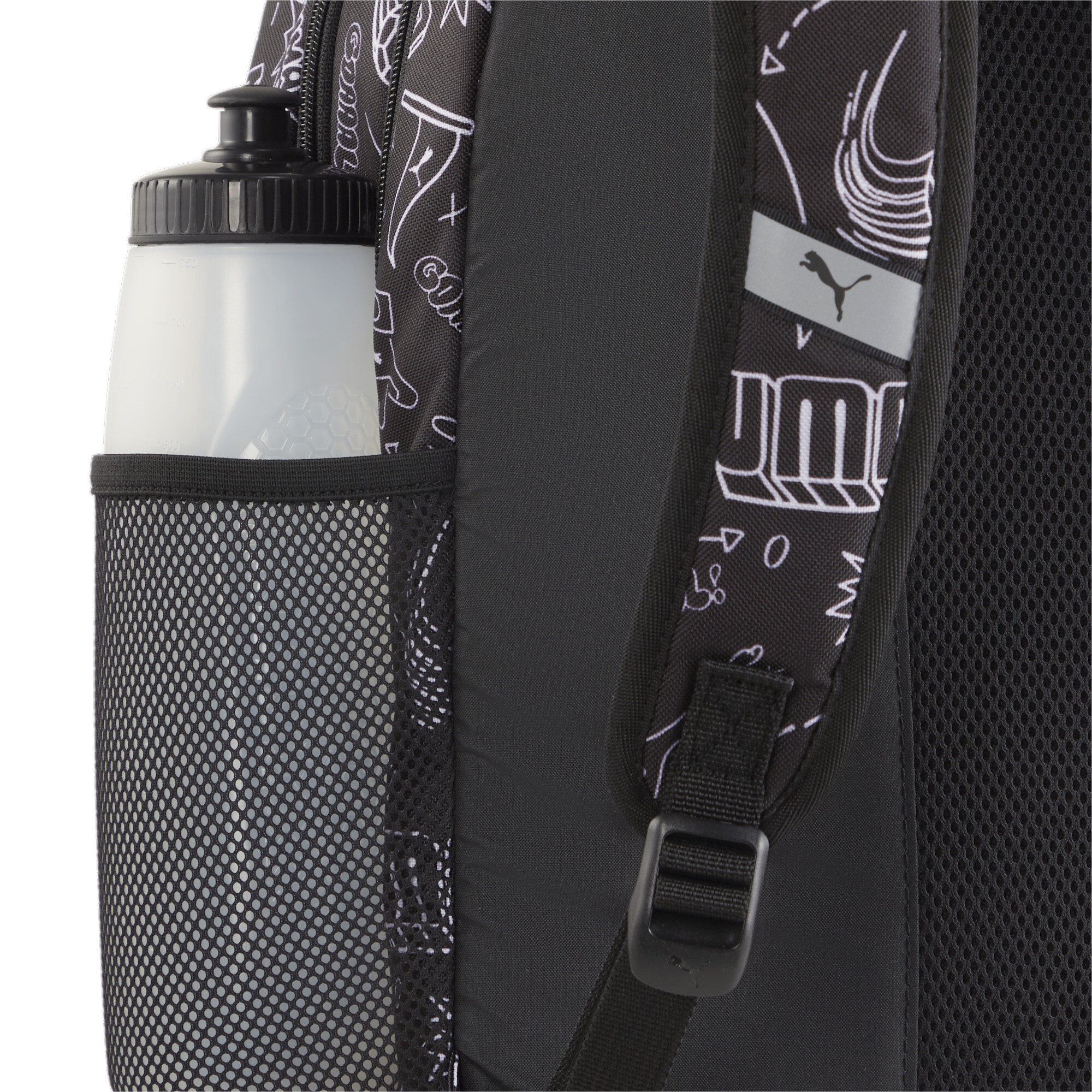 Puma ჩანთა PUMA Academy Backpack PUMA Black-B&W Gra