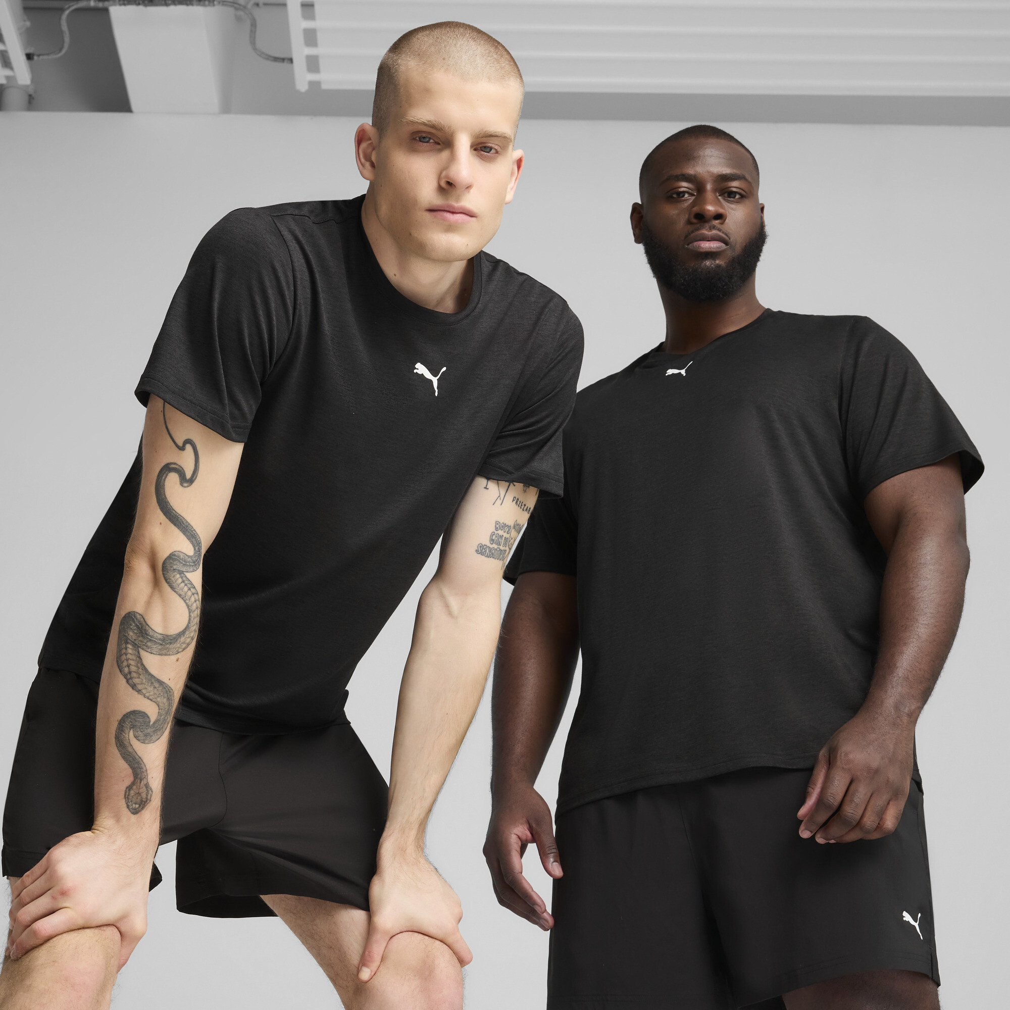 Puma მაისური M TAD ESSENTIALS HEATHER LEFT CHEST LOGO TEE