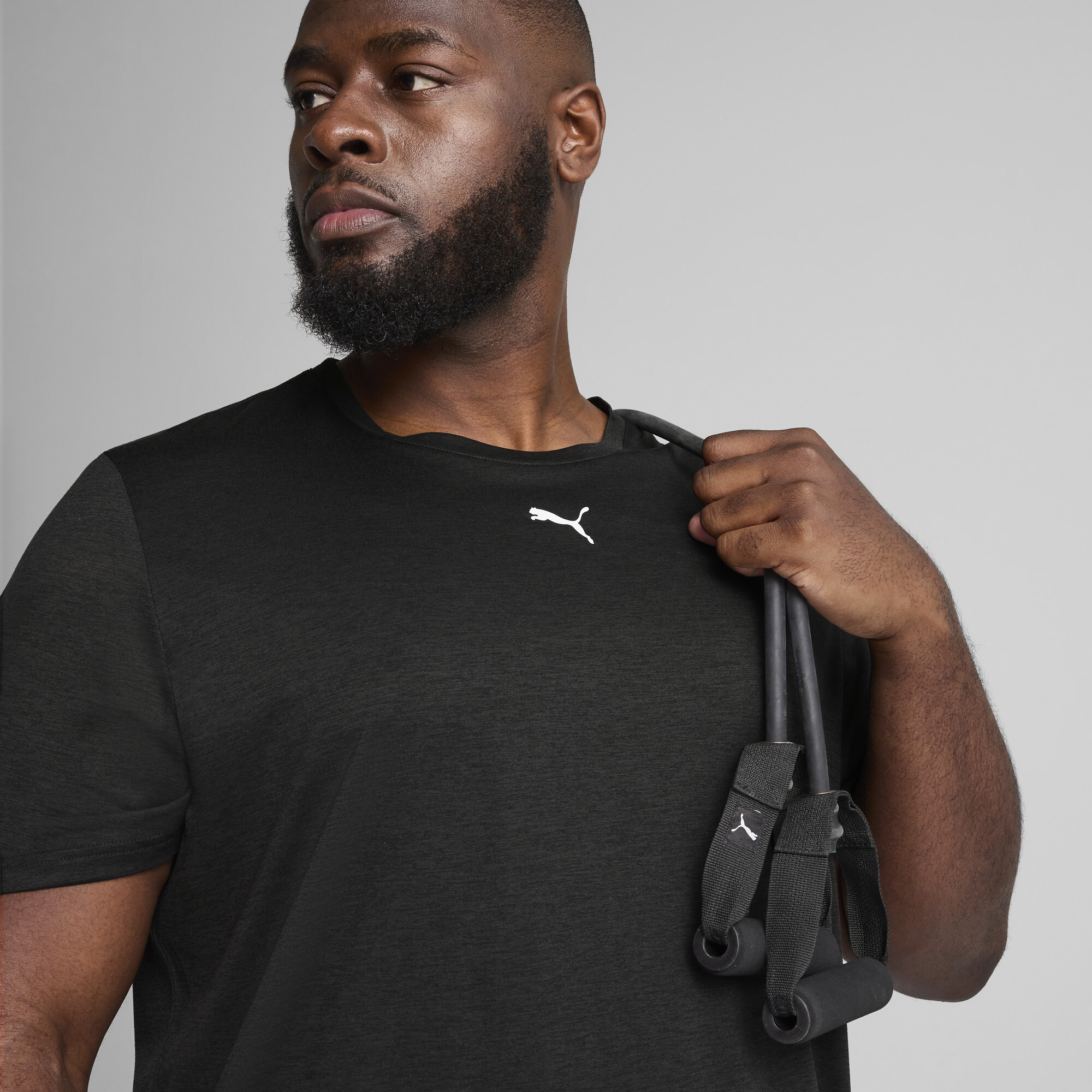 Puma მაისური M TAD ESSENTIALS HEATHER LEFT CHEST LOGO TEE