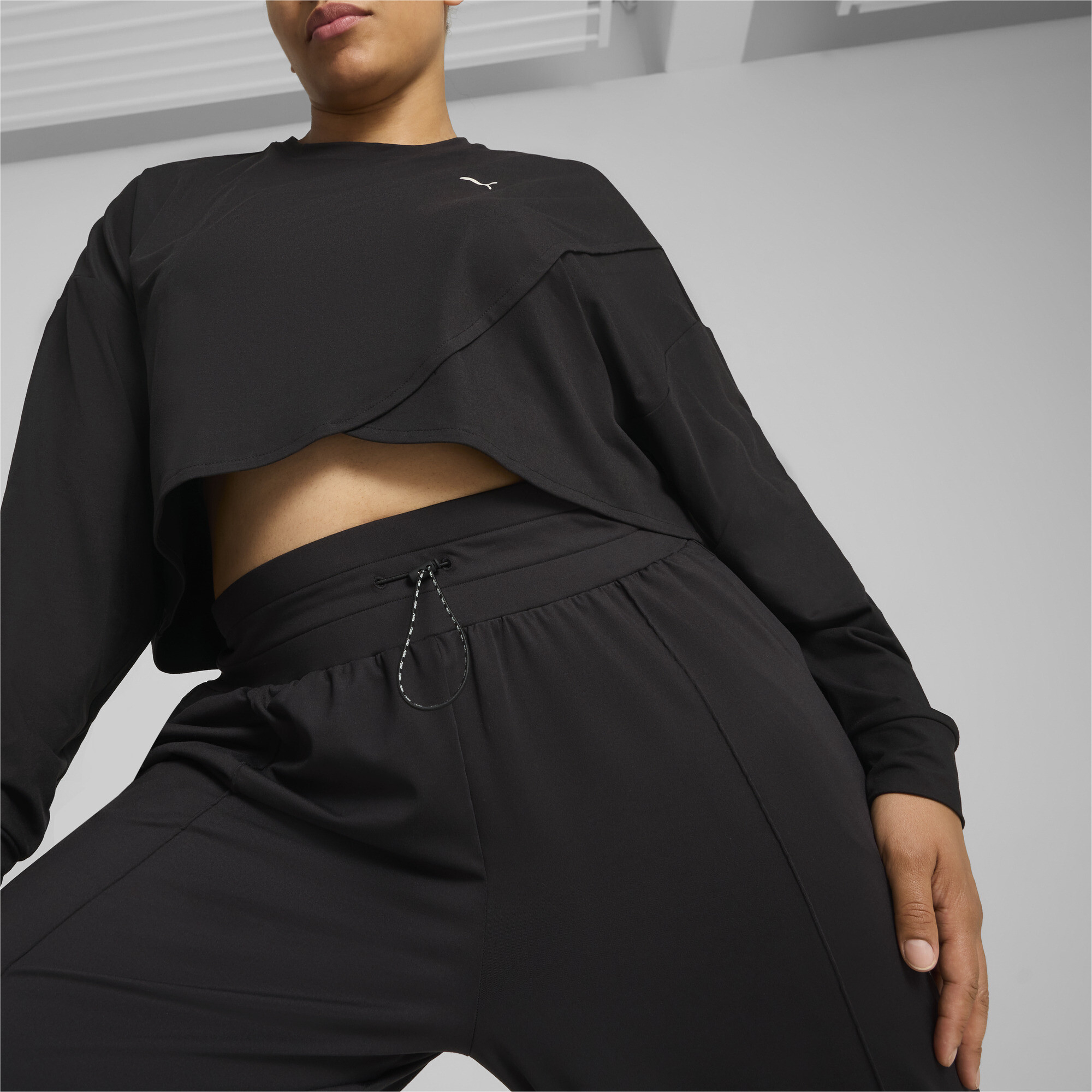 Puma ქალის შარვალი CLOUDSPUN HW WIDE LEG PANT PUMA Black