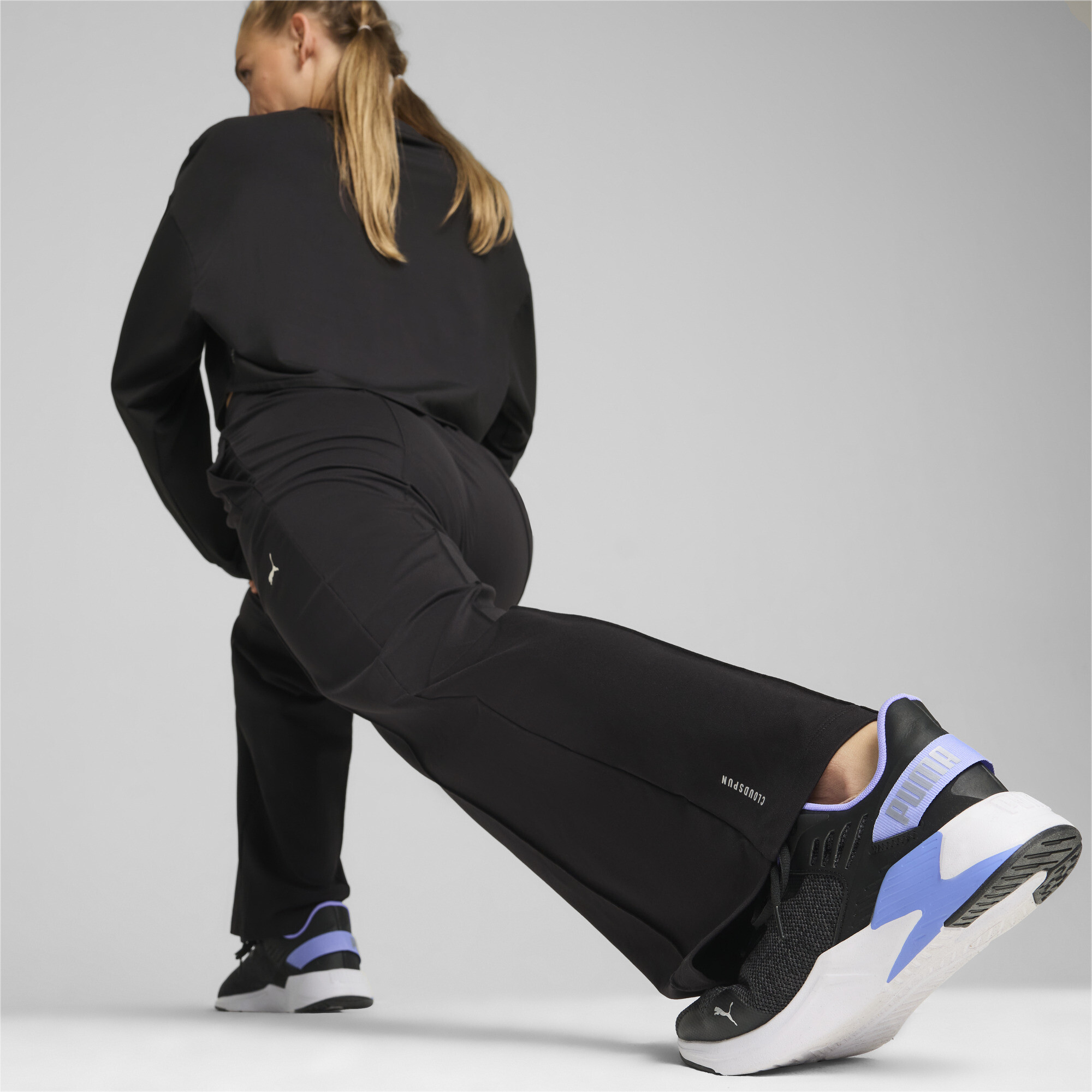 Puma ქალის შარვალი CLOUDSPUN HW WIDE LEG PANT PUMA Black