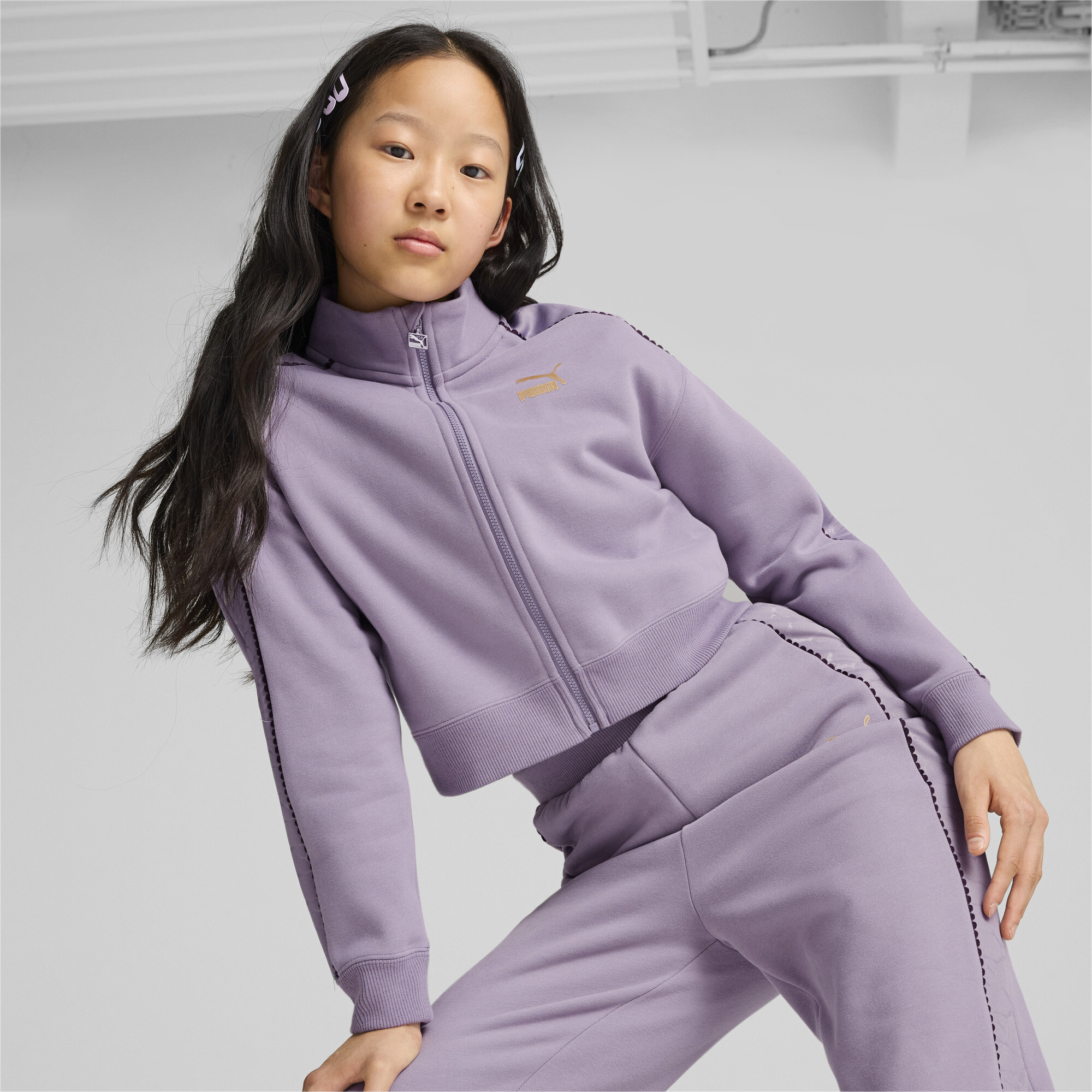 Puma ბავშვის ჯემპრი OFF SIDE Track Jacket FL G Pale Plum