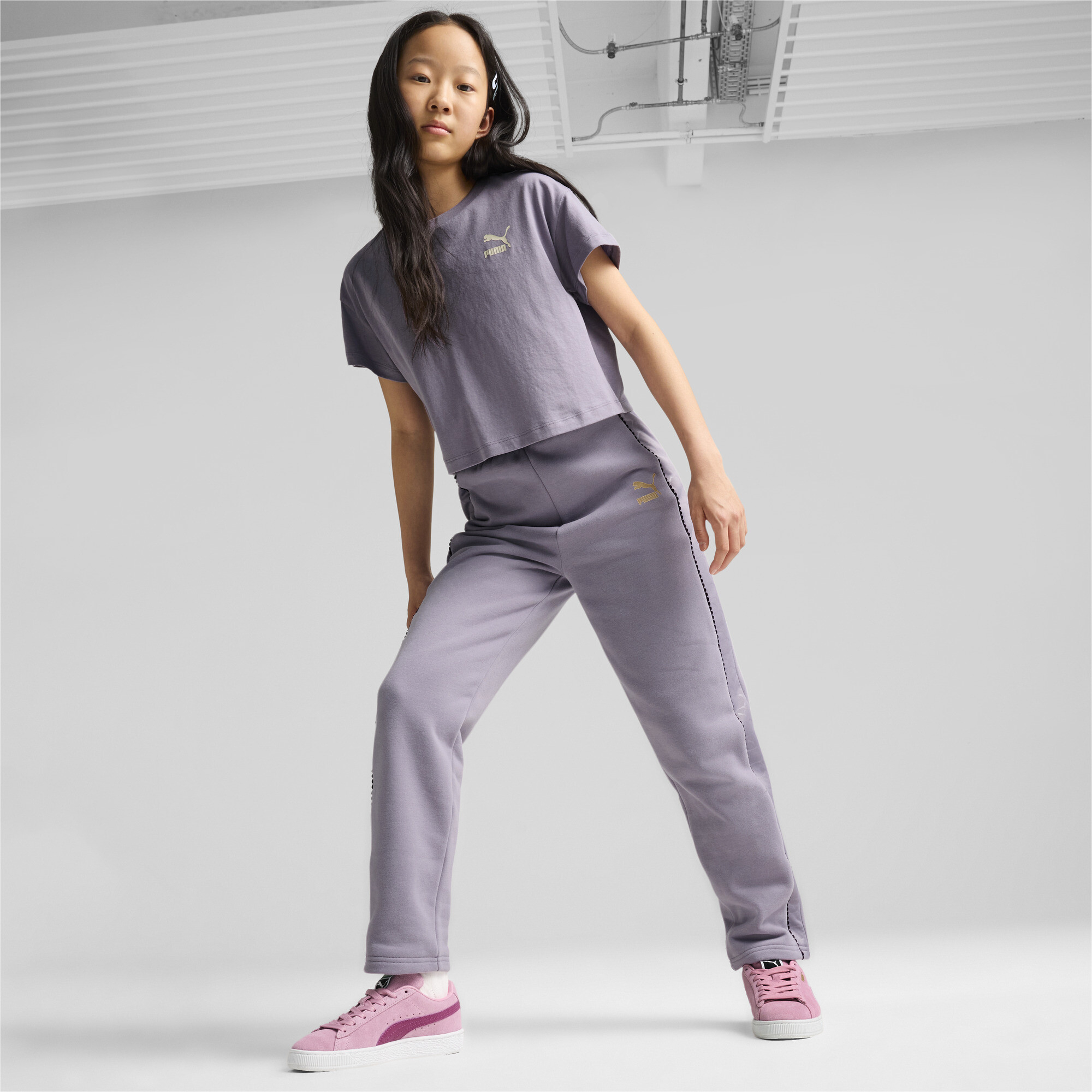 Puma ბავშვის შორტი OFF SIDE Track Pants G Pale Plum