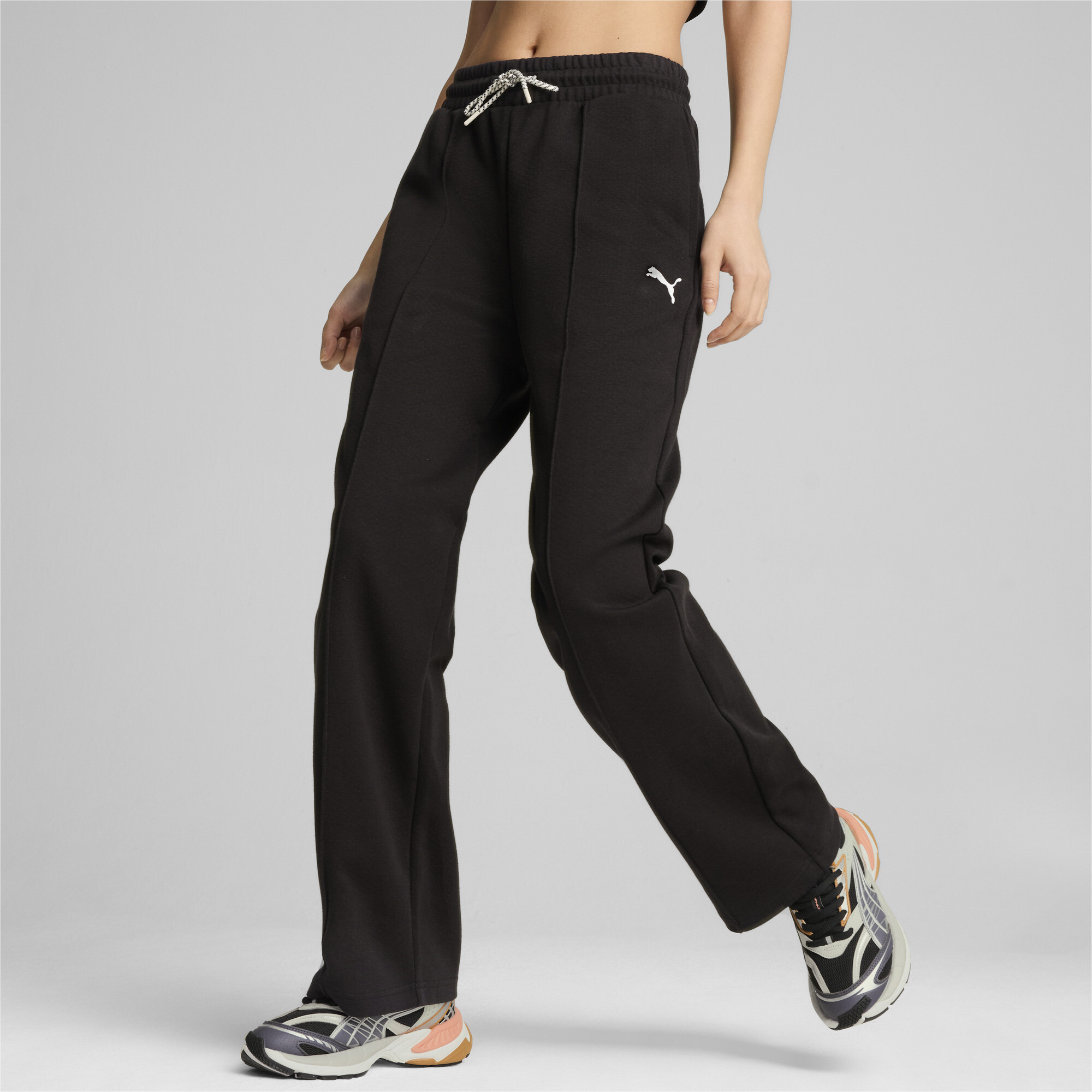 Puma ქალის შარვალი CLASSICS Pintuck Sweatpants DK PUMA Blac