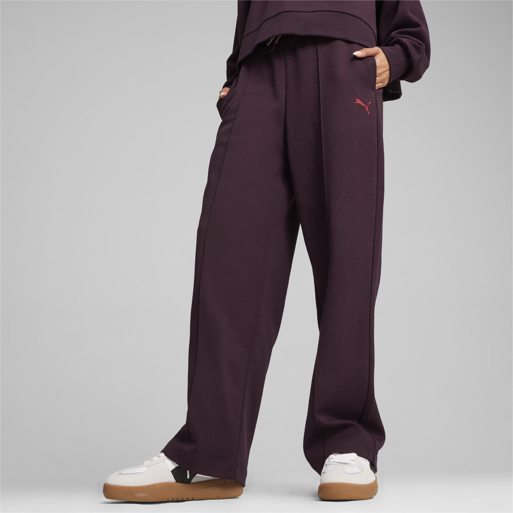 Puma ქალის შარვალი CLASSICS Pintuck Sweatpants DK Midnight