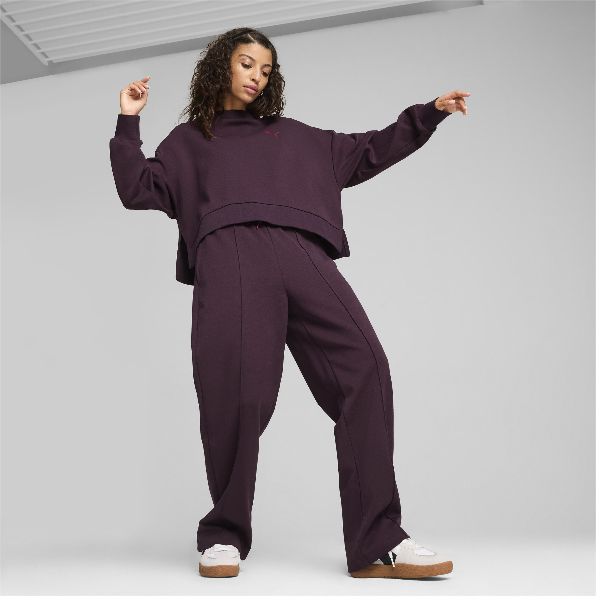 Puma ქალის შარვალი CLASSICS Pintuck Sweatpants DK Midnight