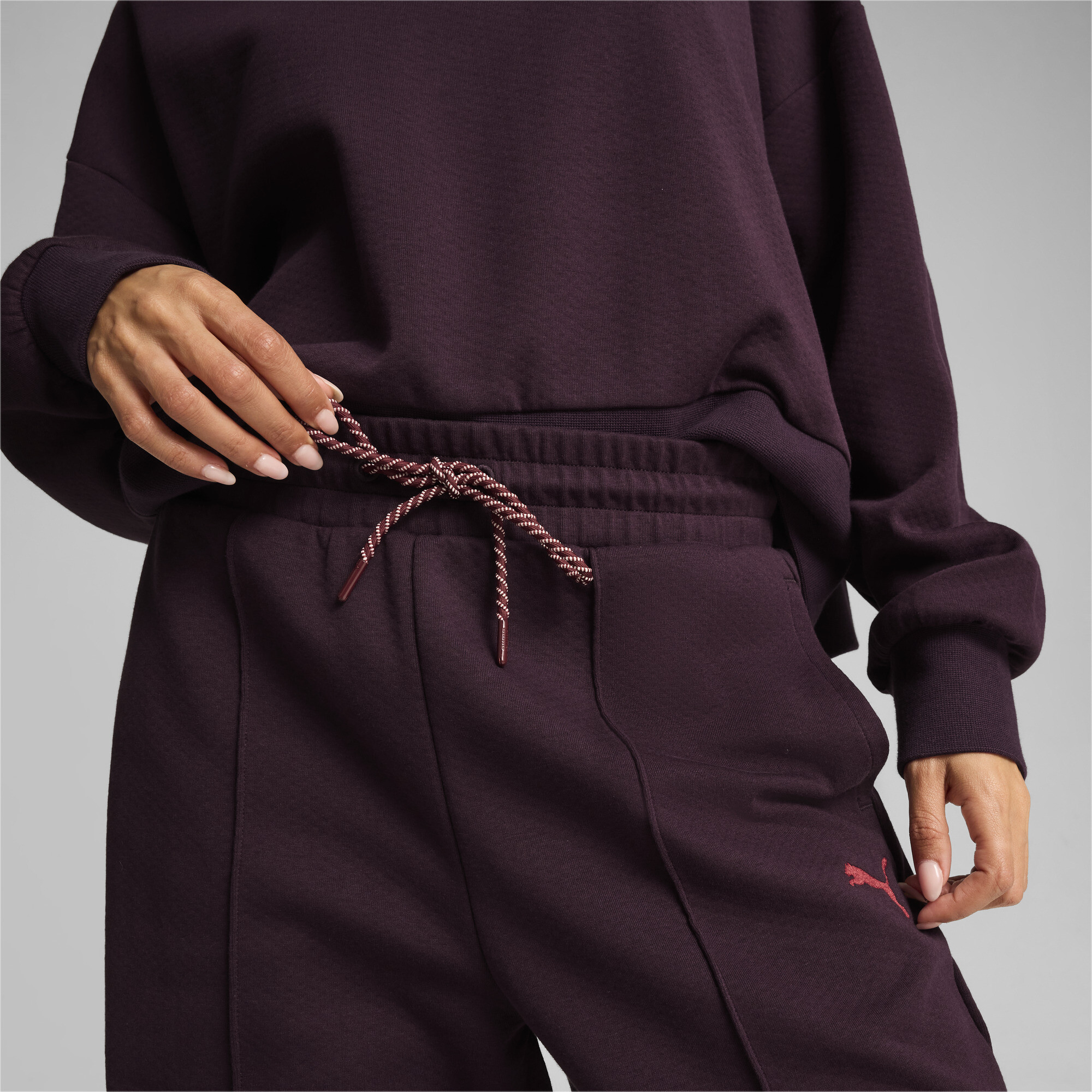 Puma ქალის შარვალი CLASSICS Pintuck Sweatpants DK Midnight
