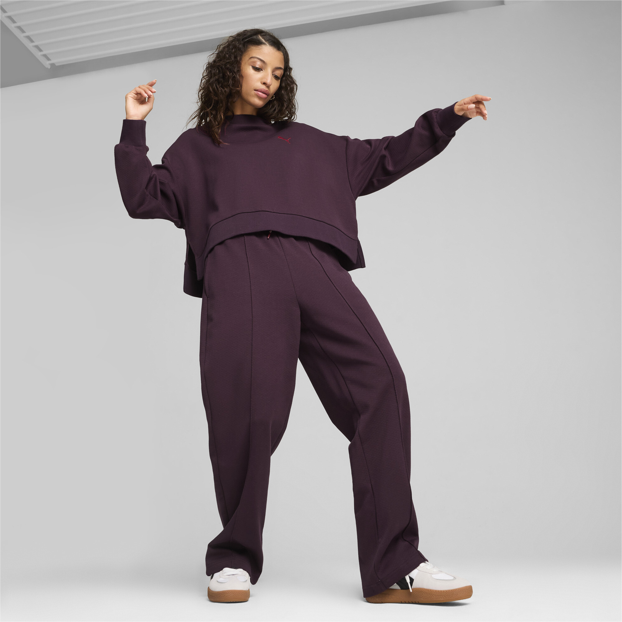Puma ქალის შარვალი CLASSICS Pintuck Sweatpants DK Midnight