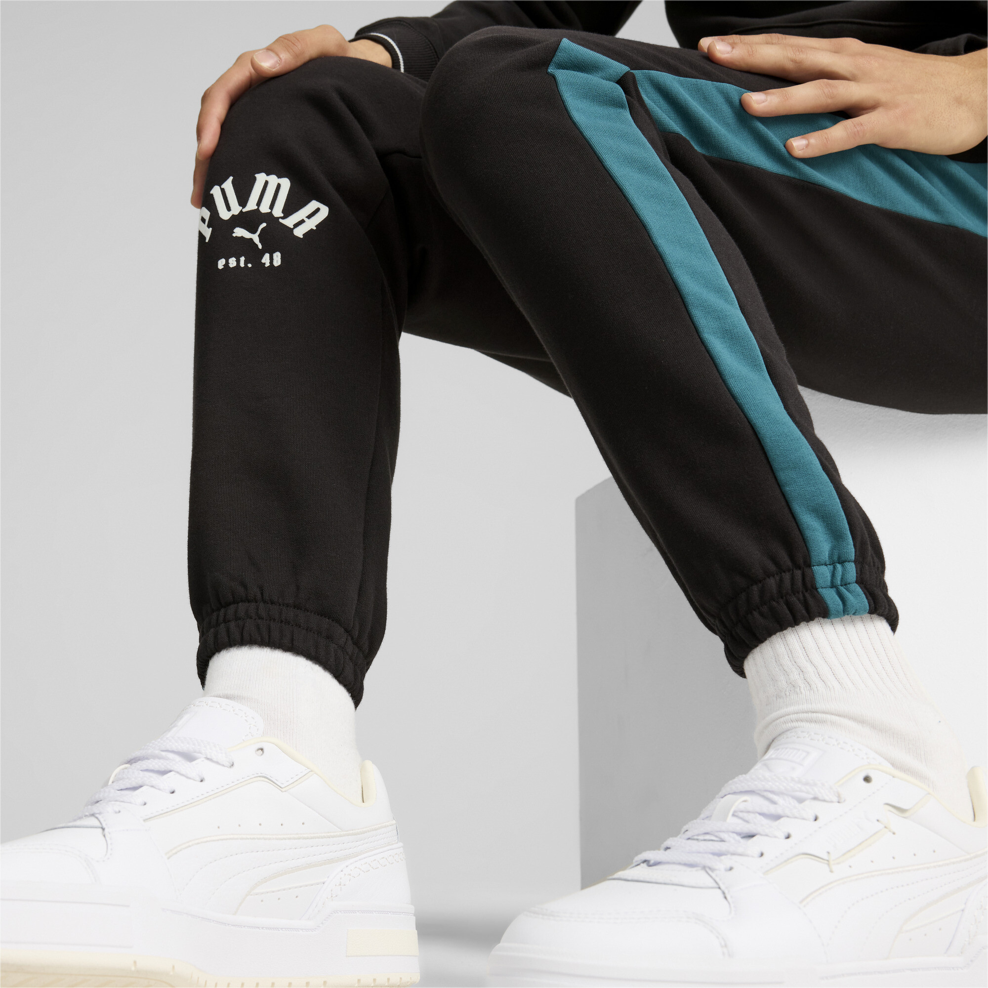 Puma შარვალი T7 PLAY.PARIS. Sweatpants TR PUMA Black