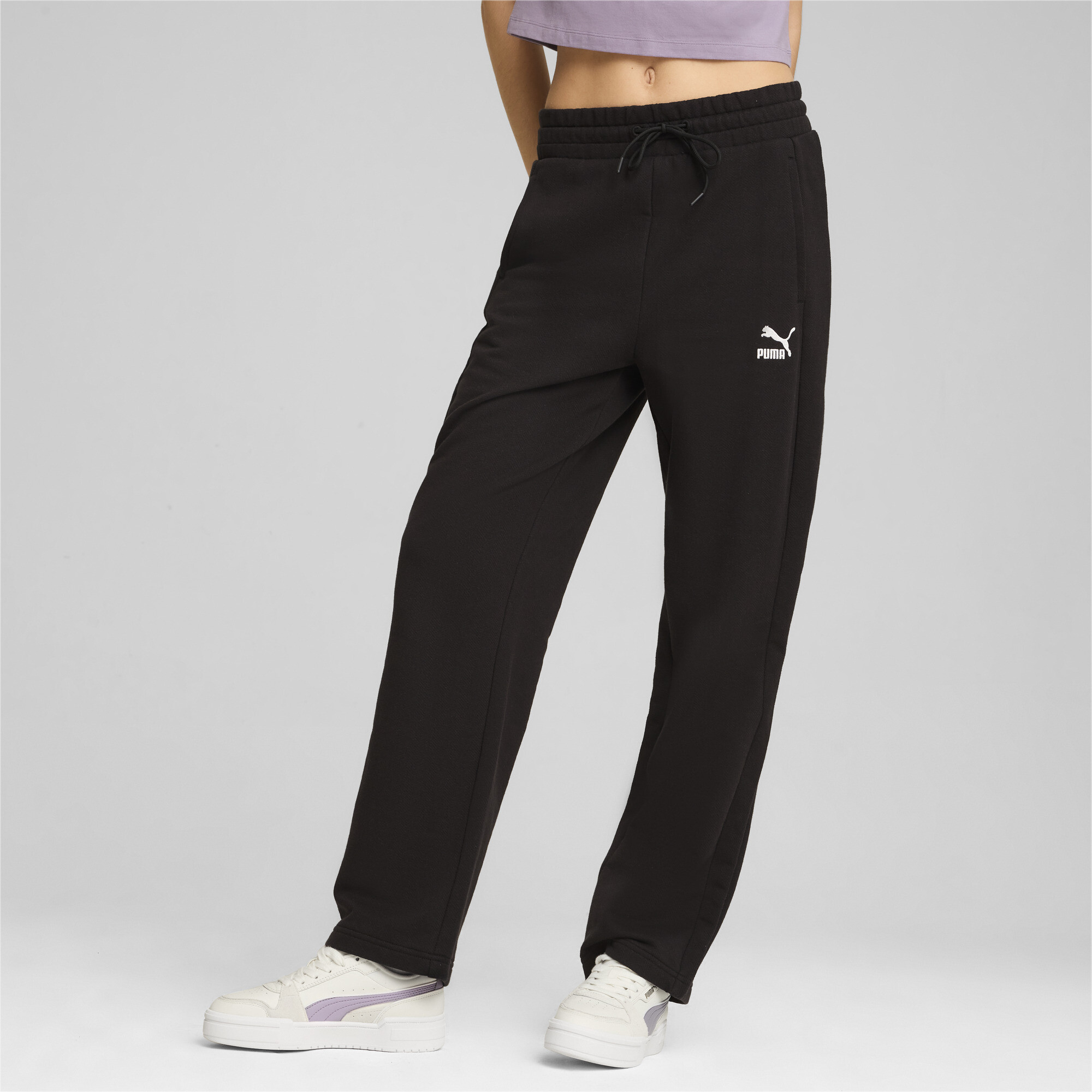 Puma ქალის შარვალი T7 High Waist Track Pants PUMA Black-PUM