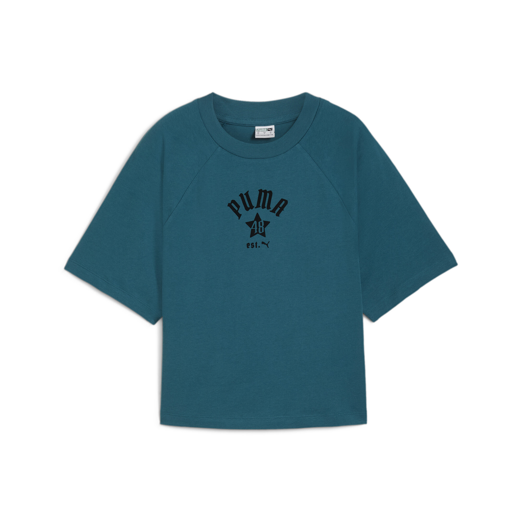 Puma ქალის მაისური CLASSICS PLAY.PARIS. Relaxed Tee Cold Gr