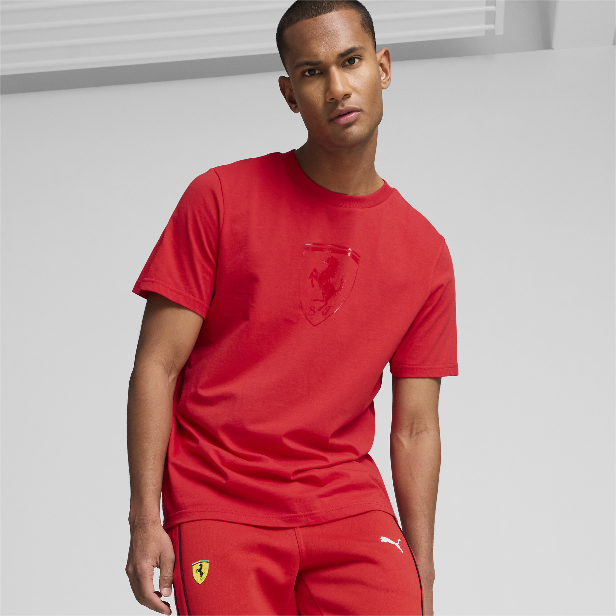 Puma მაისური Ferrari Race Tonal Big Shield Tee Rosso