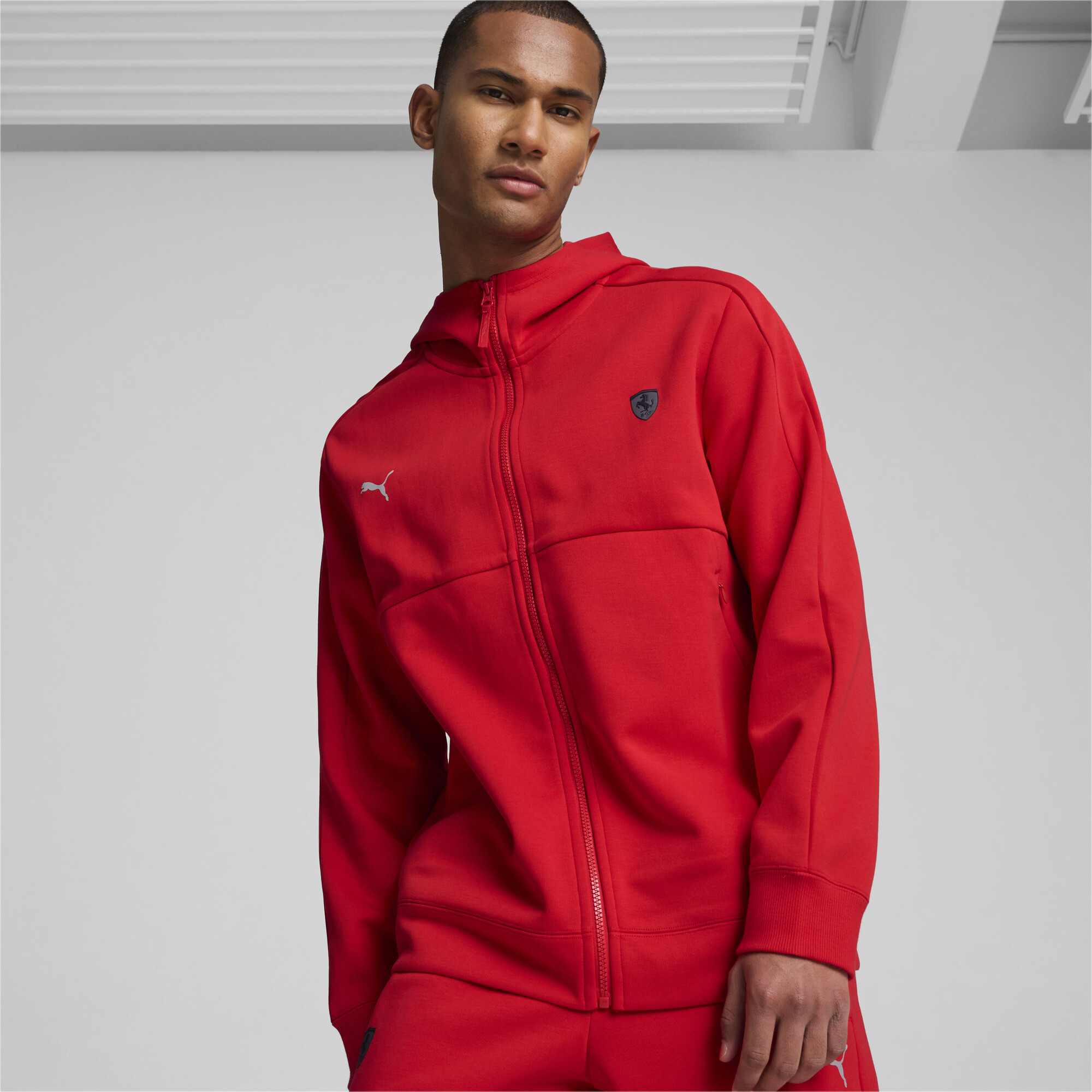 Puma ჯემპრი Ferrari Style Sweat Jacket Rosso Corsa