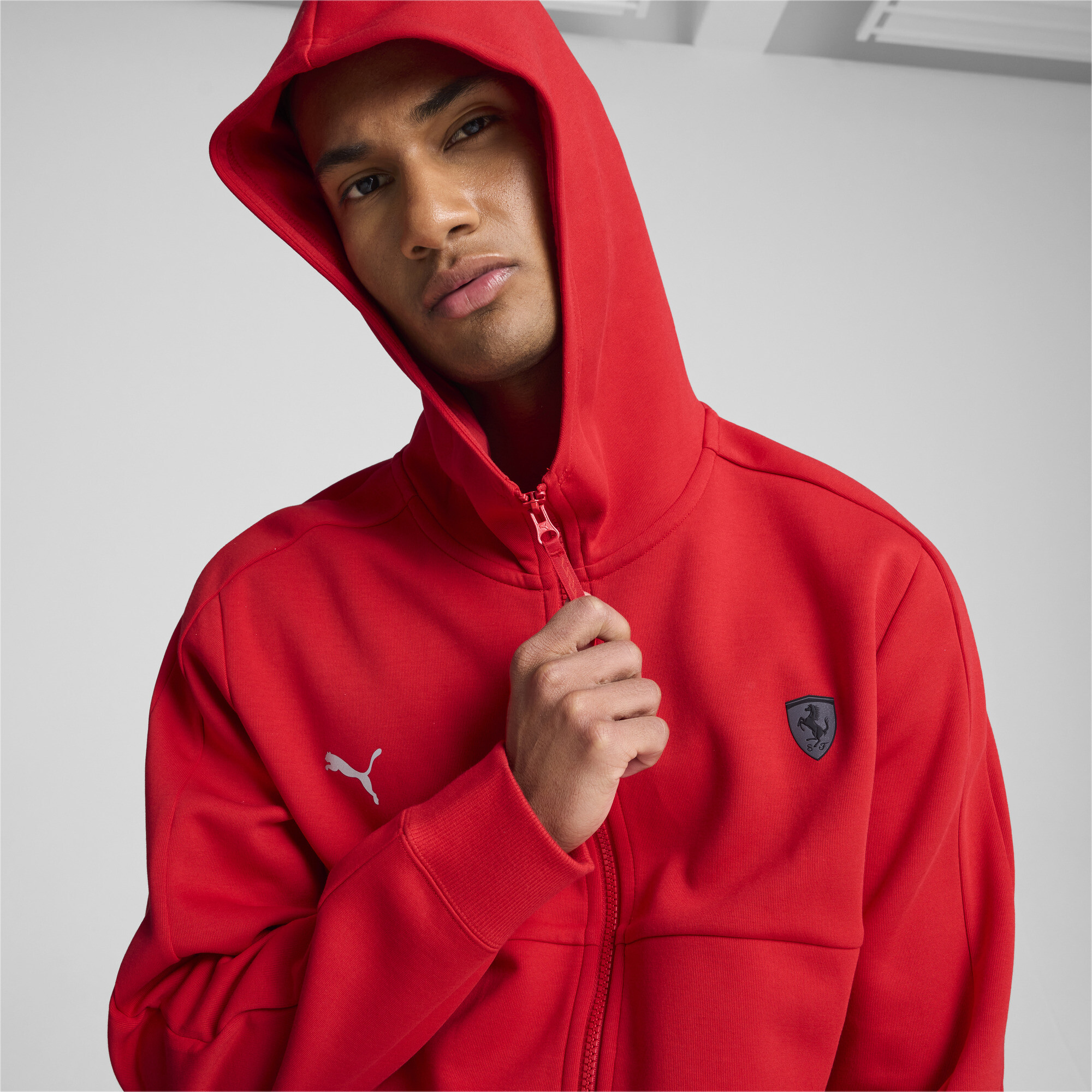 Puma ჯემპრი Ferrari Style Sweat Jacket Rosso Corsa