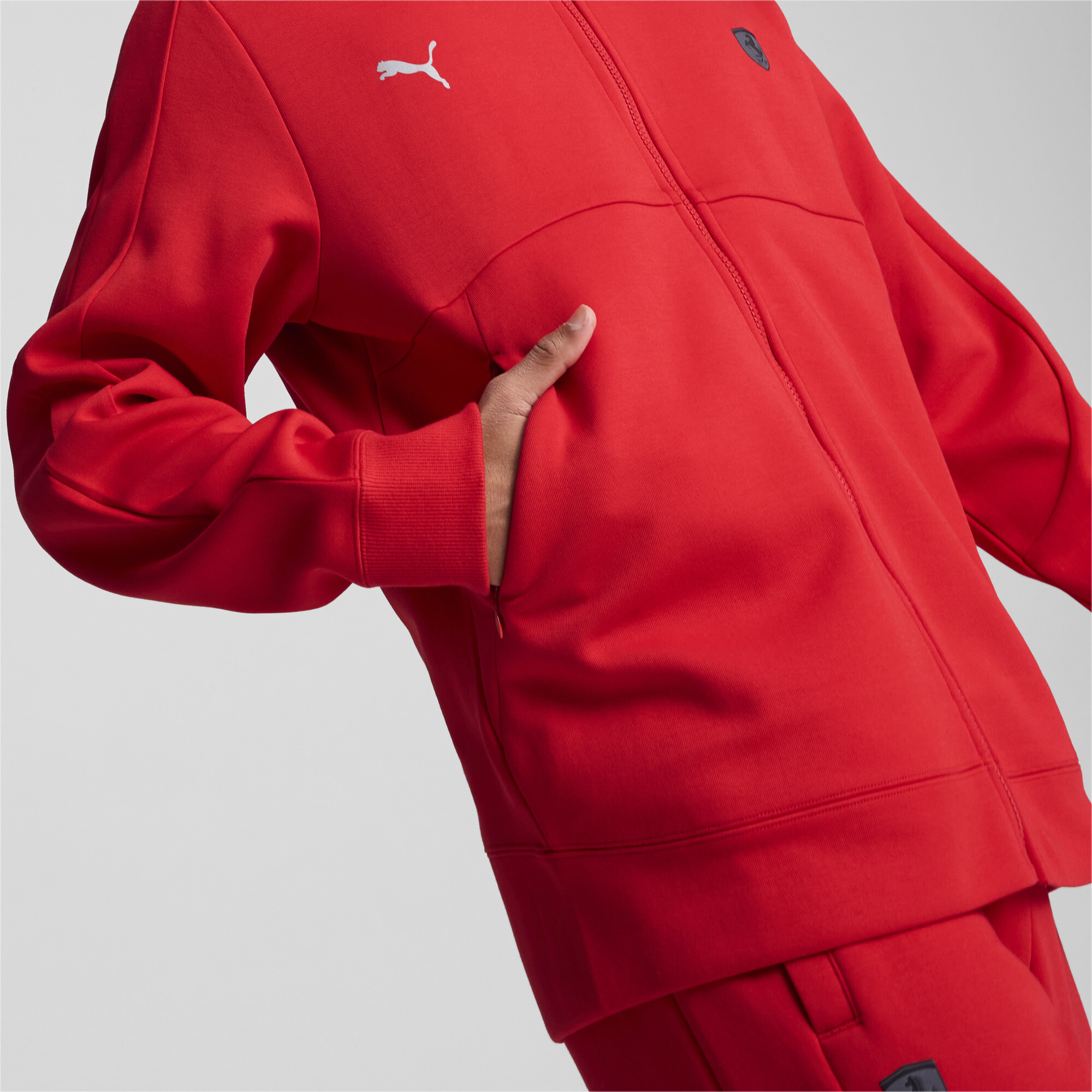 Puma ჯემპრი Ferrari Style Sweat Jacket Rosso Corsa