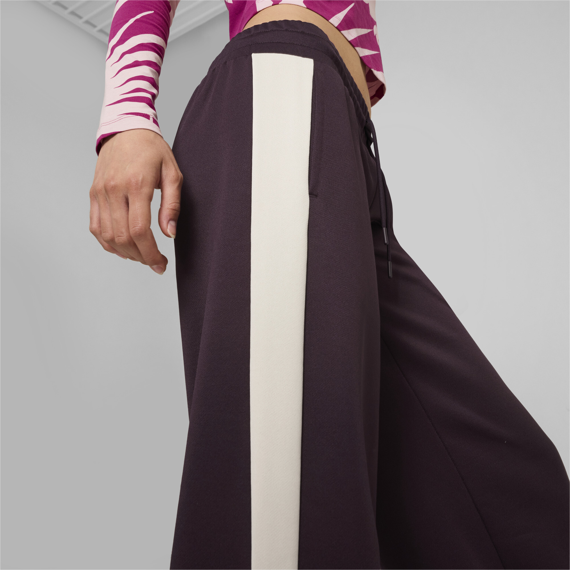 Puma ქალის შარვალი T7 Low Rise Track Pants Midnight Plum