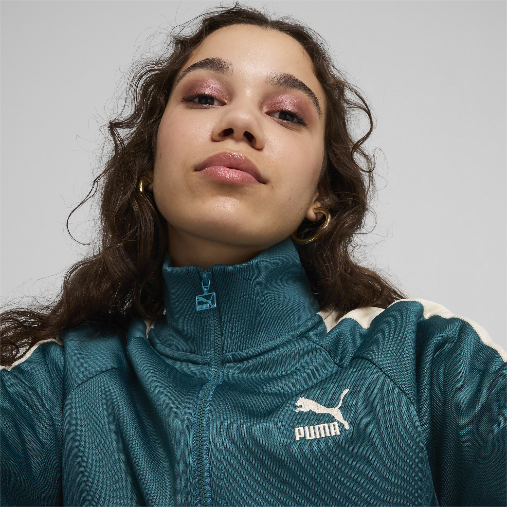Puma ქალის ჯემპრი ICONIC T7 Track Jacket PT Cold Green