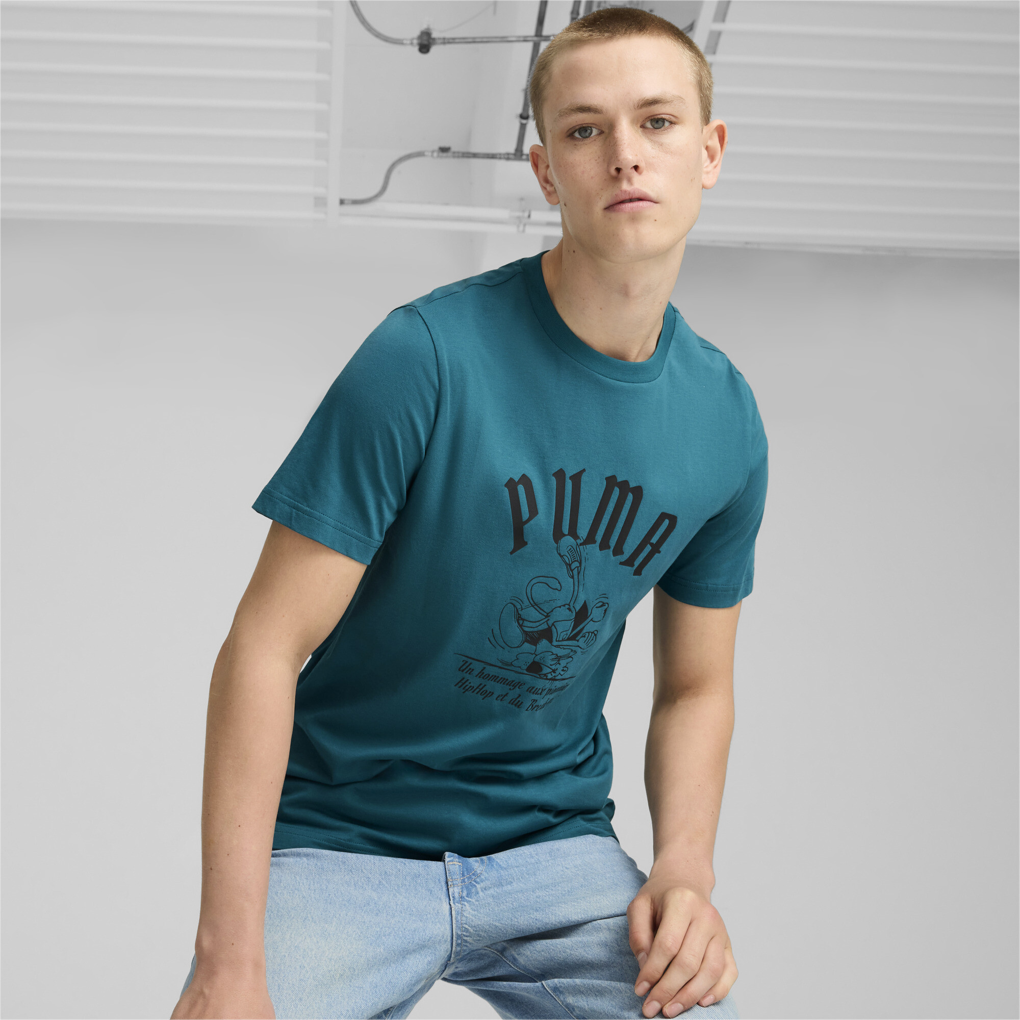 Puma მაისური GRAPHICS Super Puma Tee Cold Green