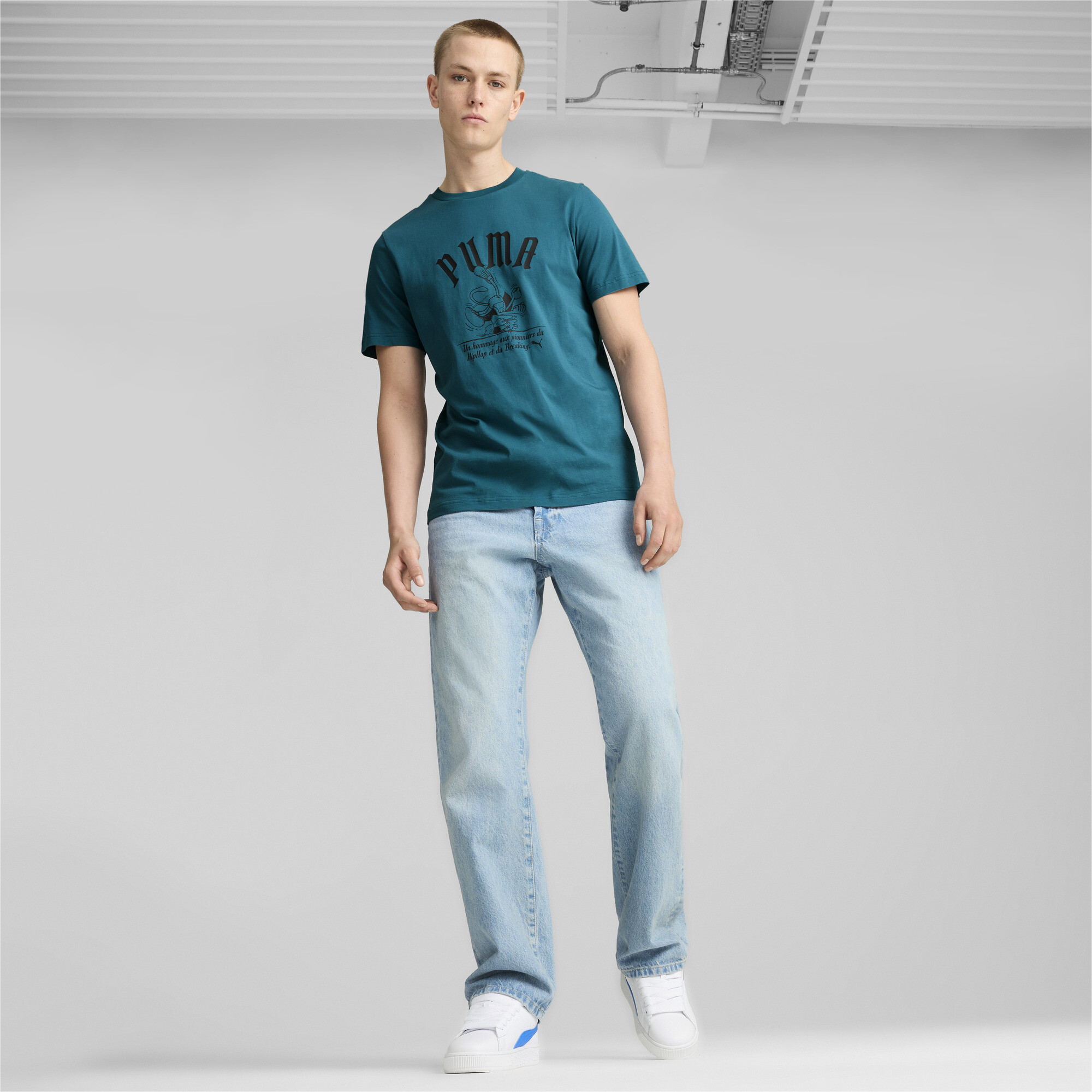 Puma მაისური GRAPHICS Super Puma Tee Cold Green