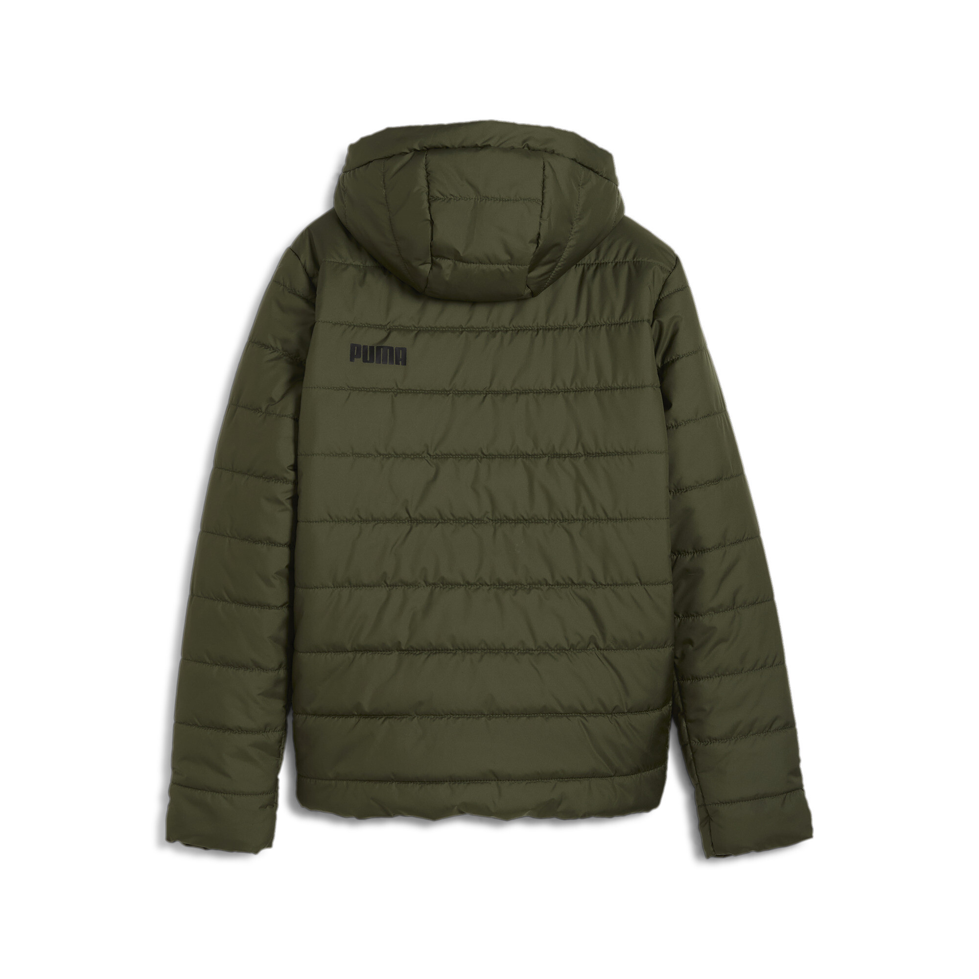 Puma ბავშვის ბოტასი ESS Hooded Padded Jacket Dark Olive