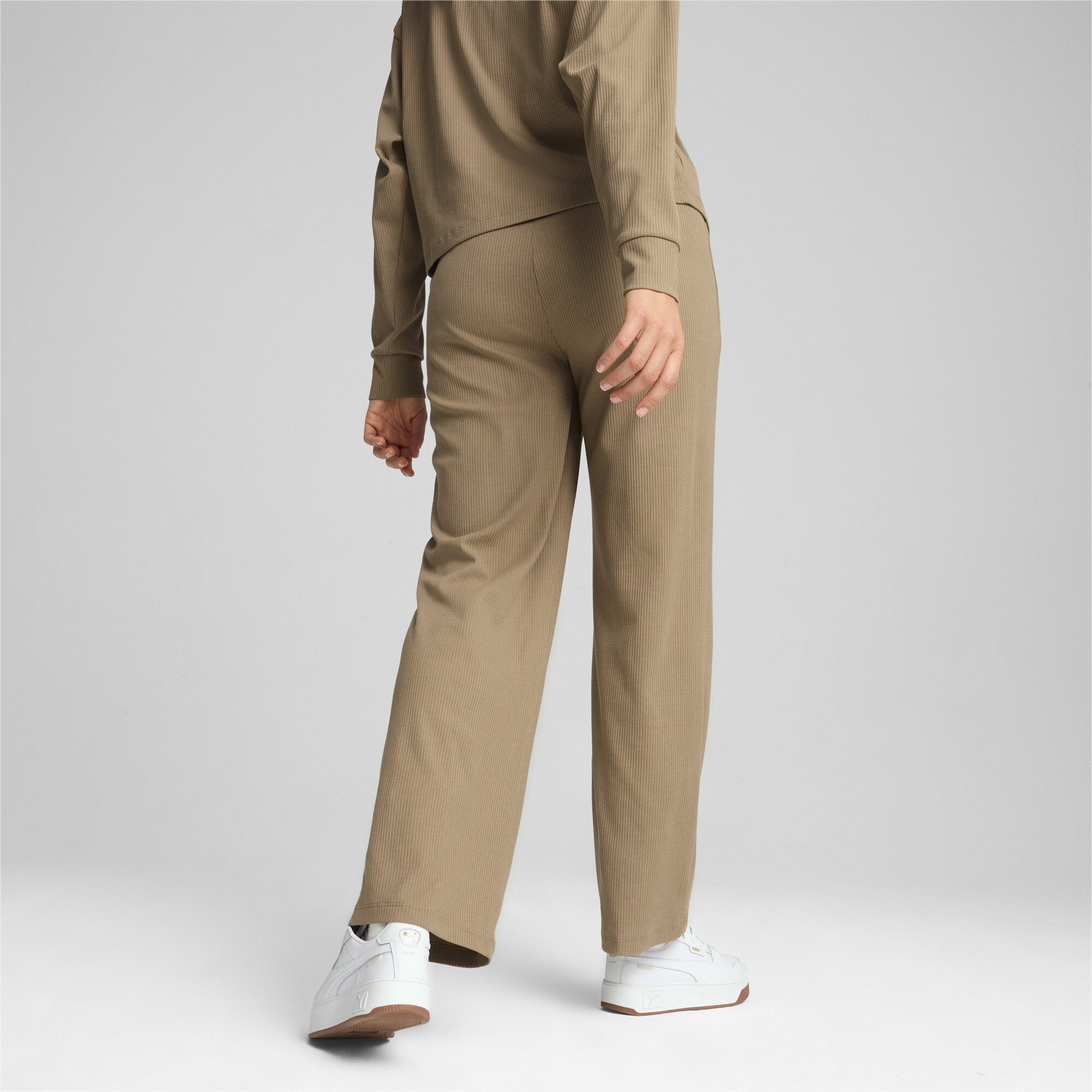 Puma ქალის შარვალი ESS ELEVATED High-Waist Straight Leg Pan
