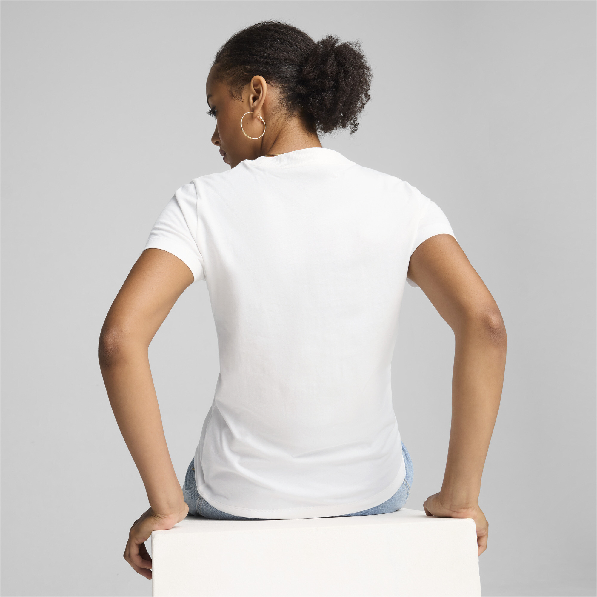 Puma ქალის მაისური PUMA SQUAD Graphic Tee PUMA White