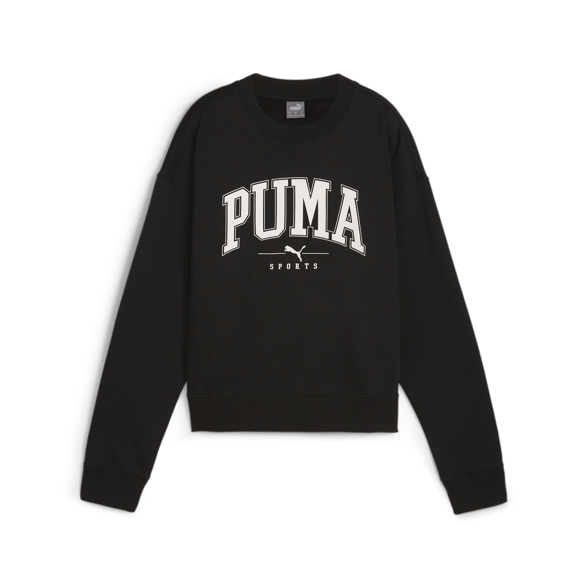Puma ქალის ჯემპრი PUMA SQUAD Crew FL PUMA Black