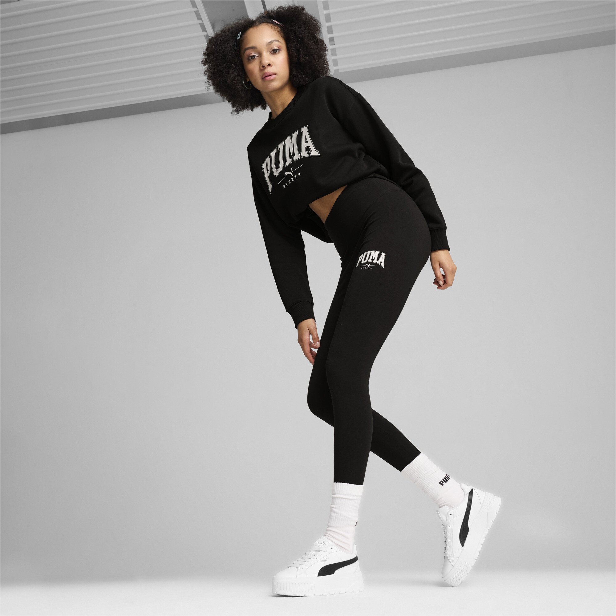 Puma ქალის შარვალი PUMA SQUAD High-Waist Leggings PUMA Blac