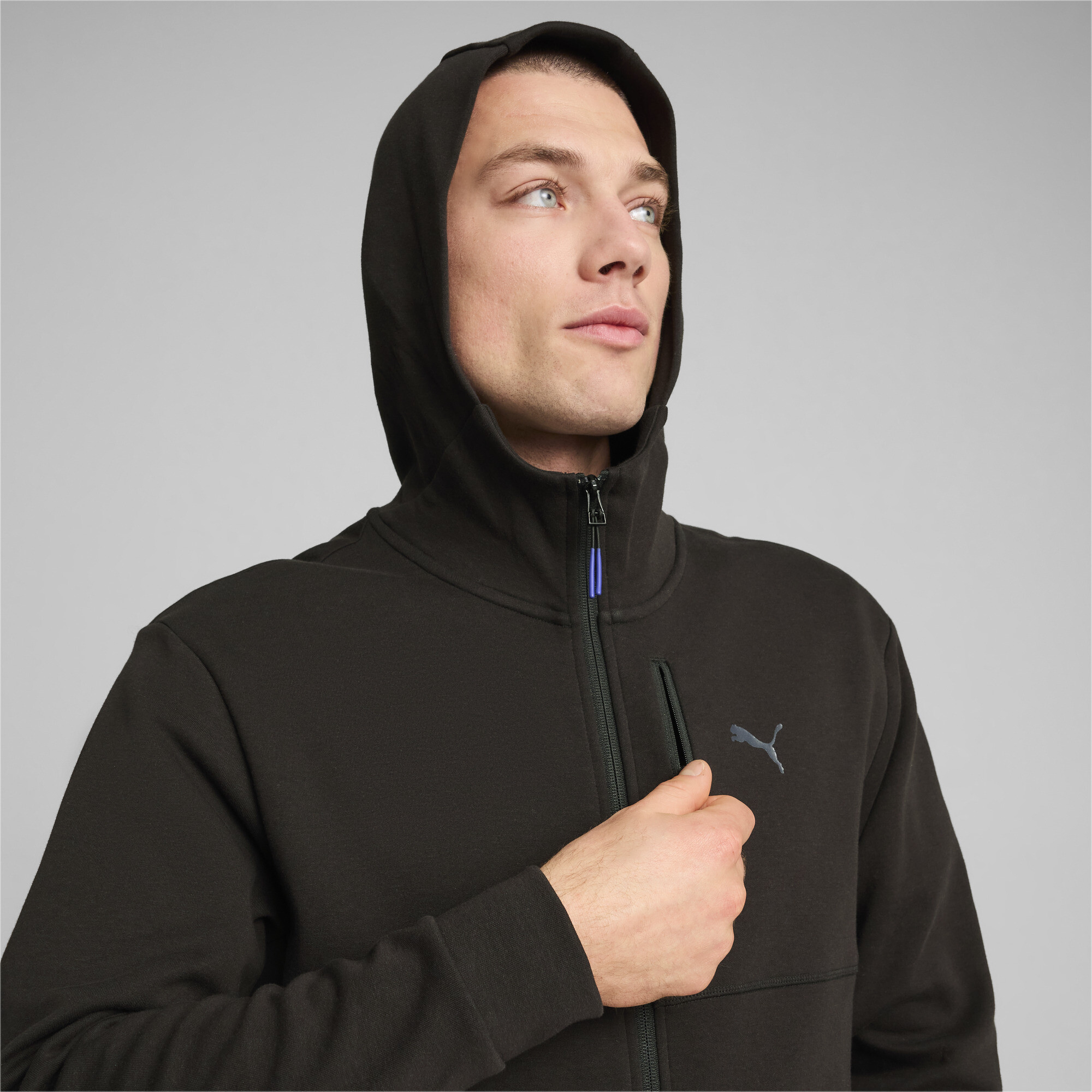 Puma ჯემპრი OPEN ROAD Full-Zip Hoodie DK PUMA Black