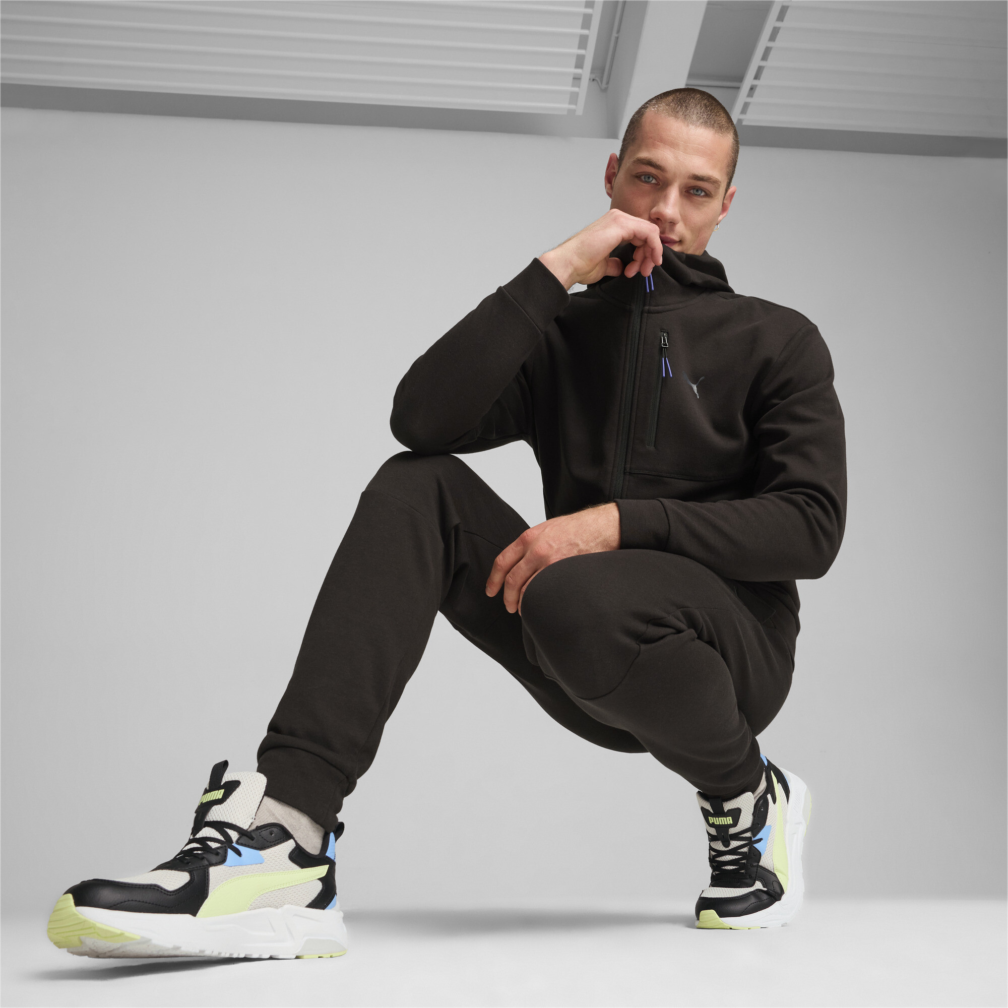 Puma ჯემპრი OPEN ROAD Full-Zip Hoodie DK PUMA Black