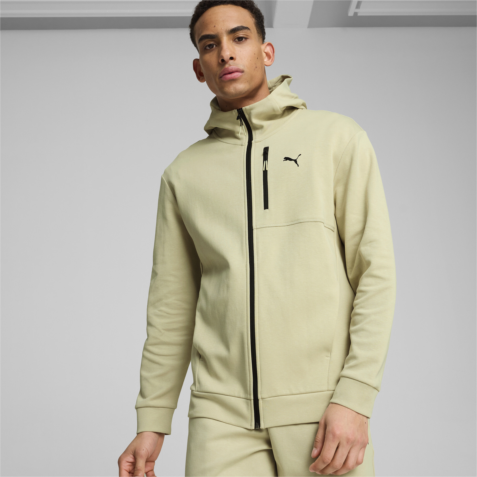Puma ჯემპრი OPEN ROAD Full-Zip Hoodie DK Desert Dust