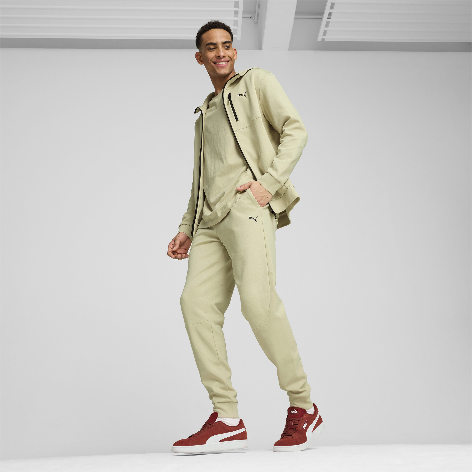 Puma ჯემპრი OPEN ROAD Full-Zip Hoodie DK Desert Dust