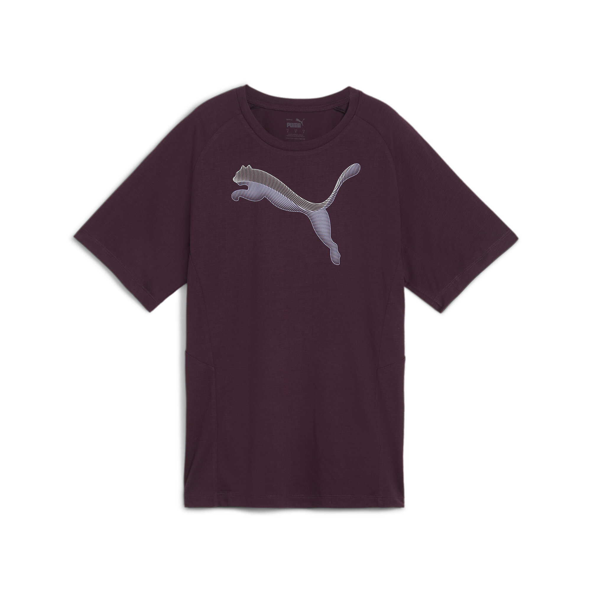 Puma ქალის მაისური EVOSTRIPE Tee Midnight Plum