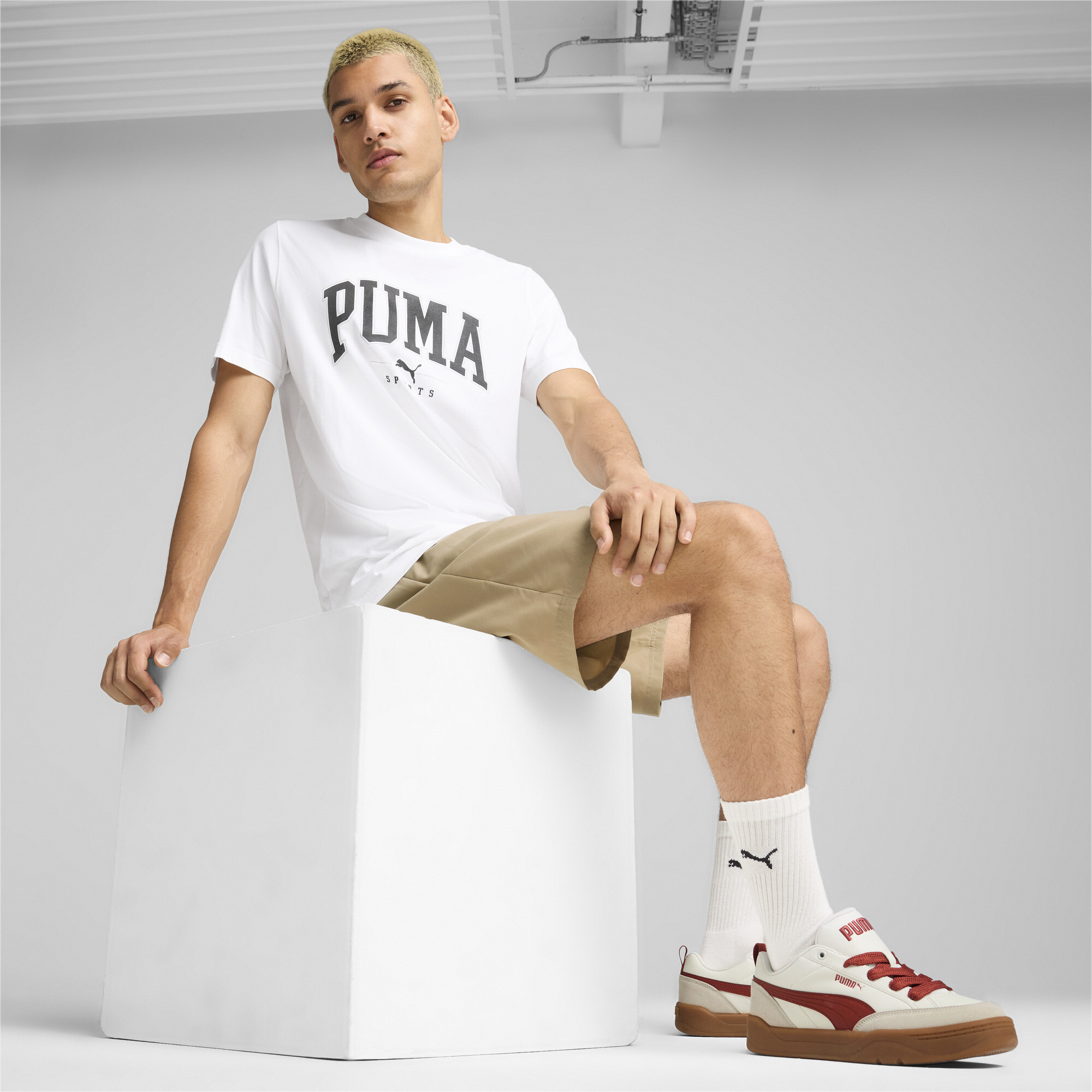 Puma მაისური PUMA SQUAD Big Graphic Tee PUMA White