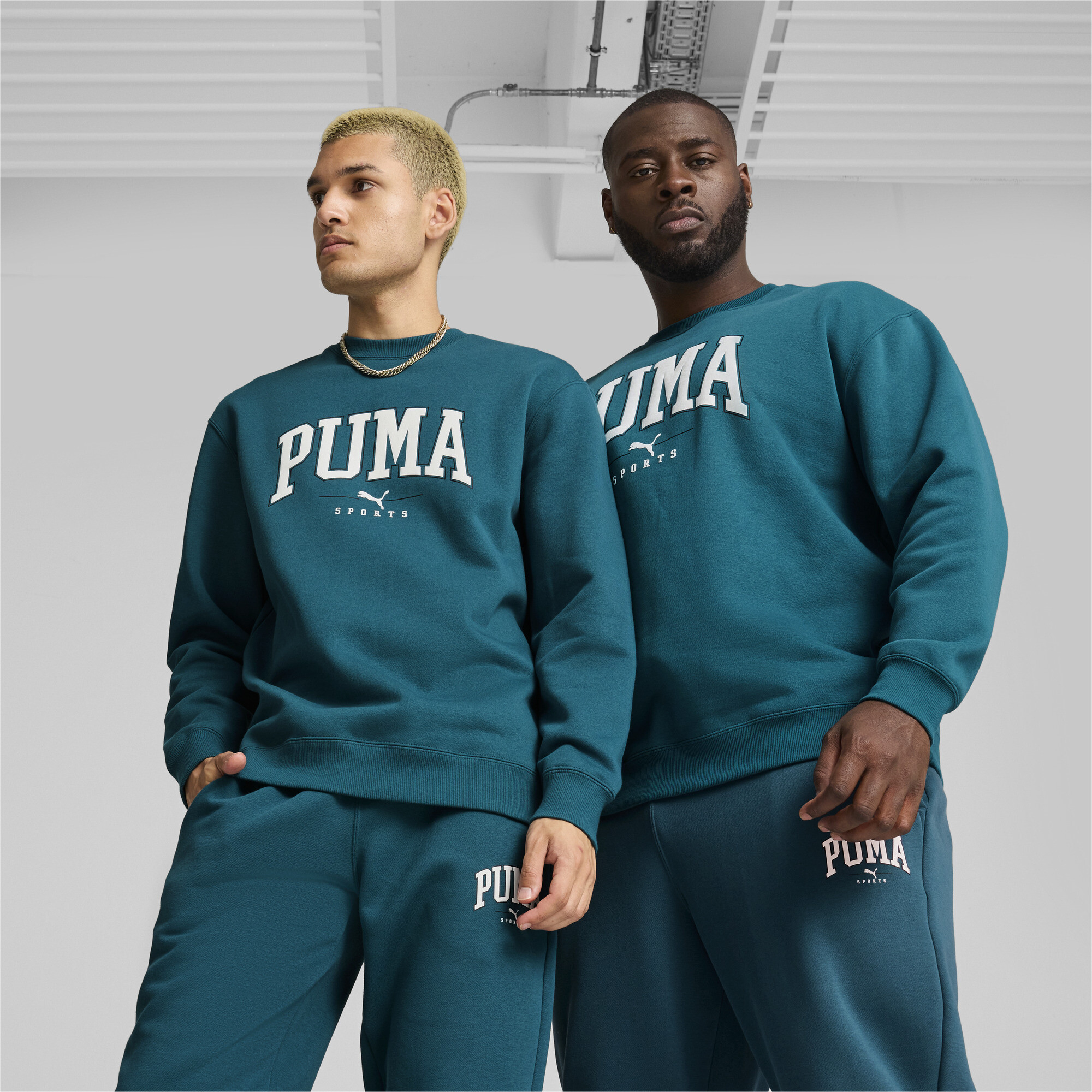 Puma ჯემპრი PUMA SQUAD Crew FL Cold Green