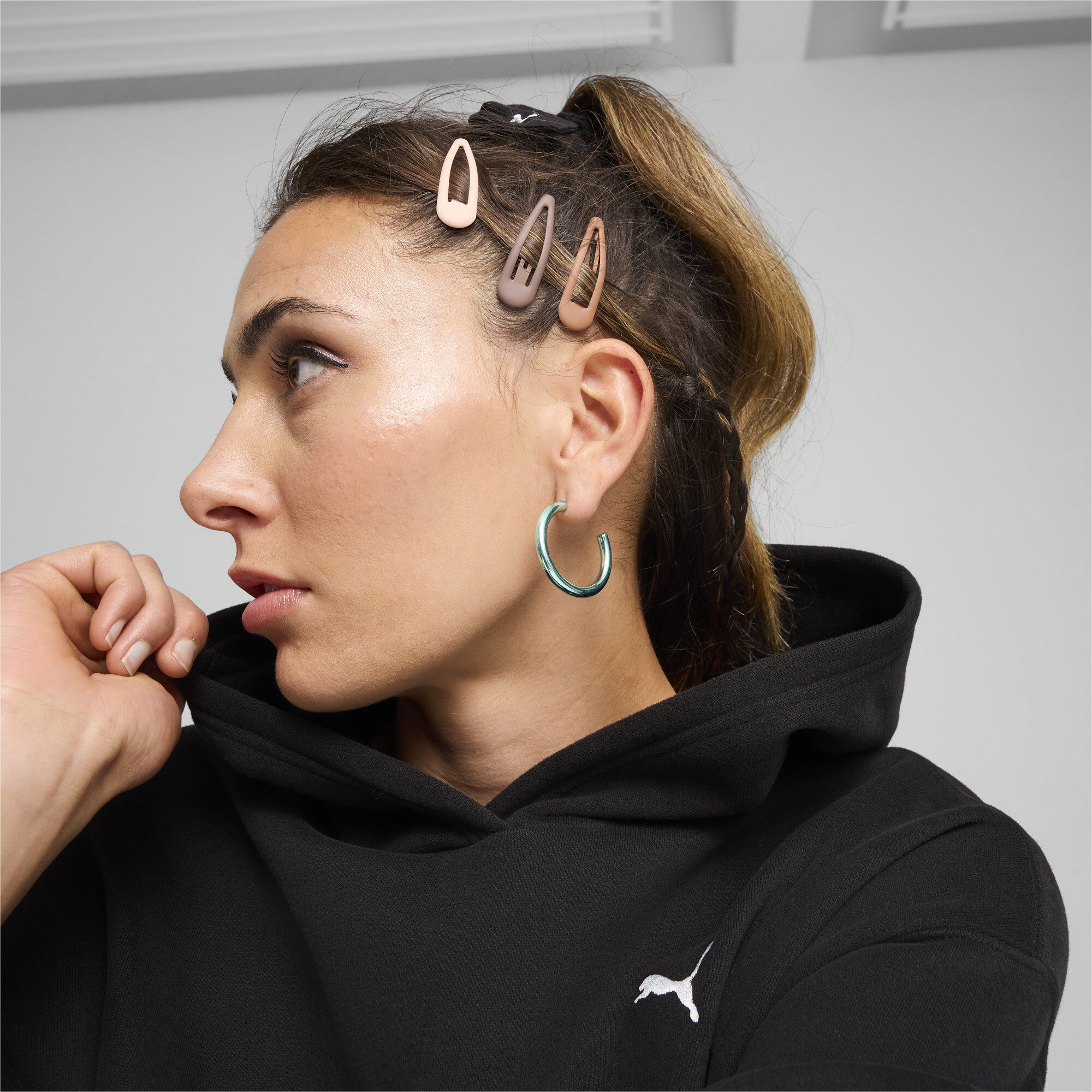 Puma ქალის სპორტული Loungewear Suit FL PUMA Black