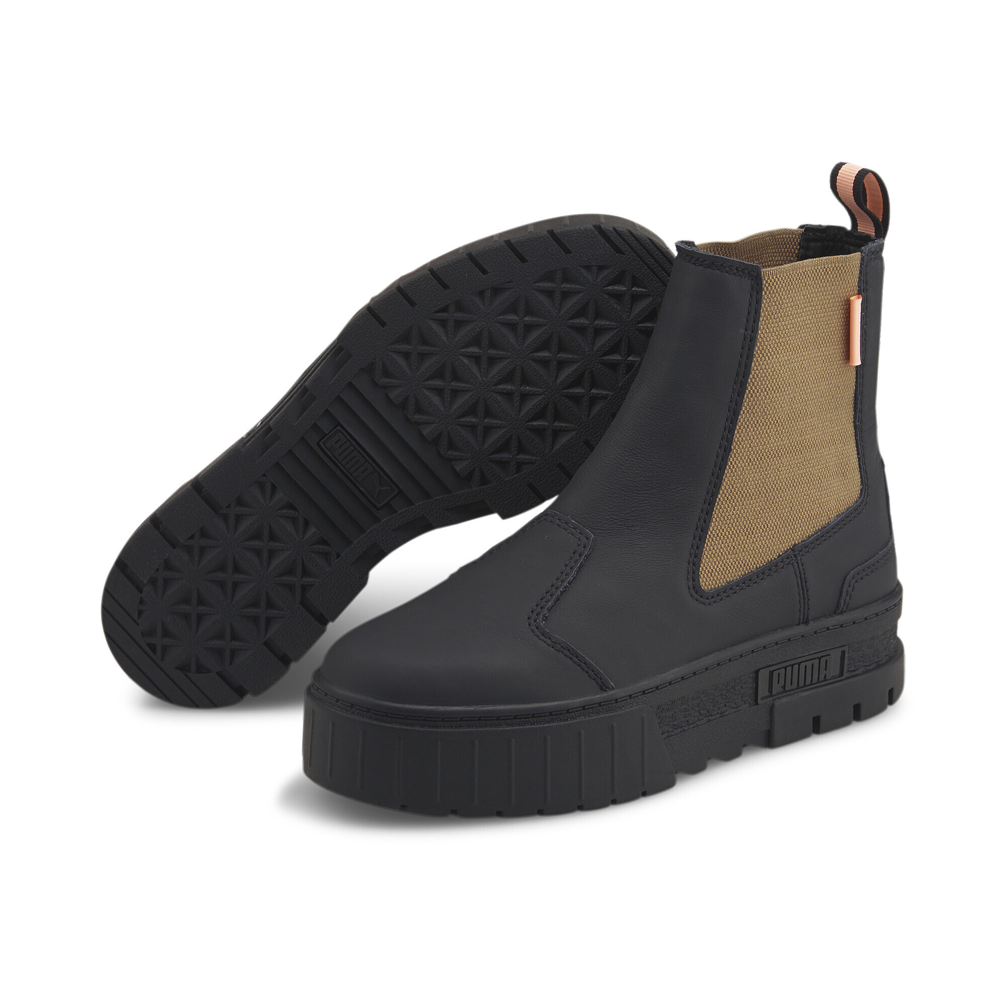 Puma ქალის ბოტასი Mayze Chelsea Pop Wns Puma Black-Tiger s