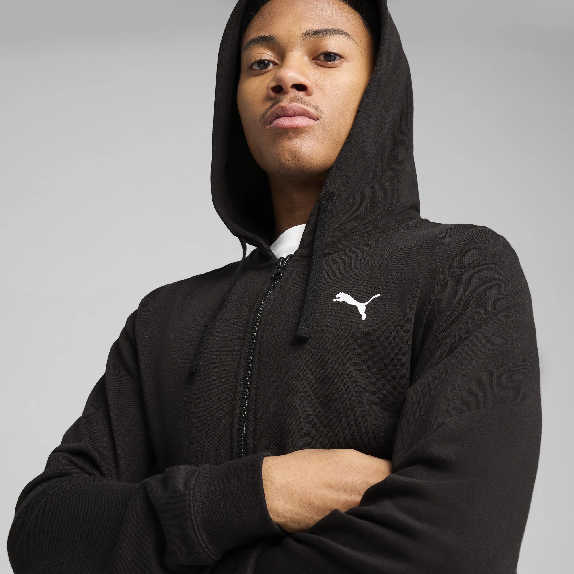 Puma ჯემპრი ESS Small Puma Logo Full-Zip Hoodie TR