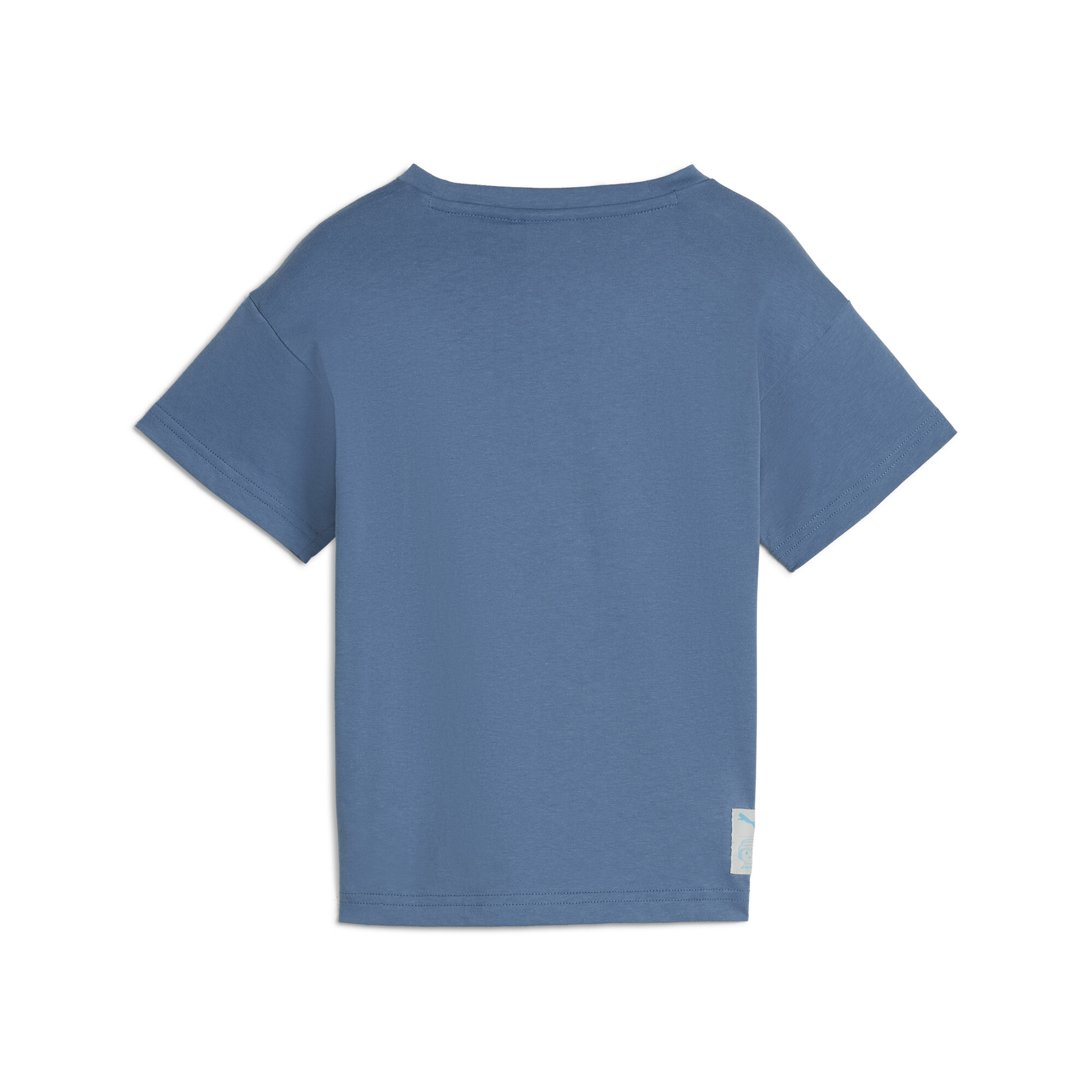 Puma ბავშვის მაისური PUMA X PLAYMOBIL Graphic Tee Blue Horizo
