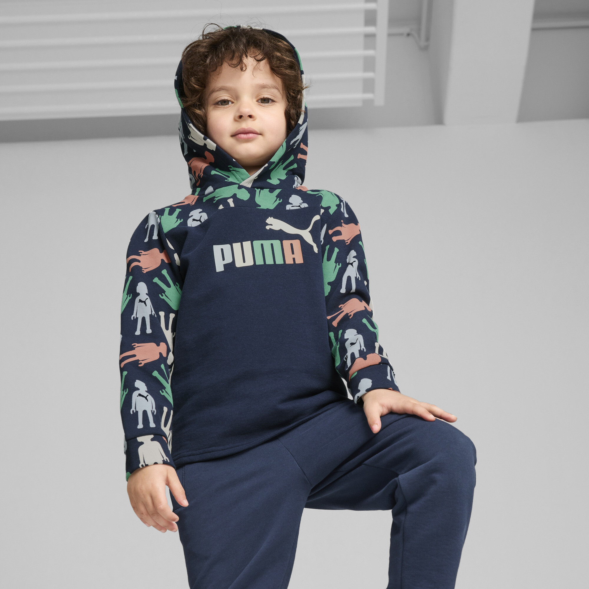 Puma ბავშვის ჯემპრი PUMA X PLAYMOBIL Hoodie TR Club Navy